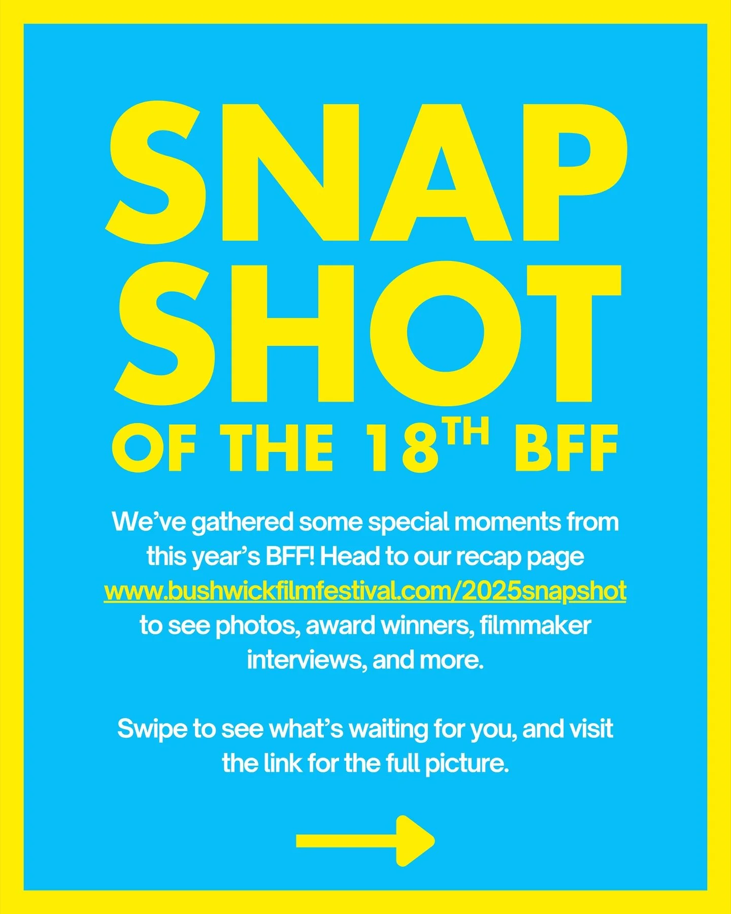 You can now see a snapshot of the 2025 BFF! 🥳
See award winners, filmmaker Q&As, panels, screenplay finalists, photos, and more, all in one place.
Swipe for a preview, and visit link in bio for full picture: 
👉www.bushwickfilmfestival.com/2025