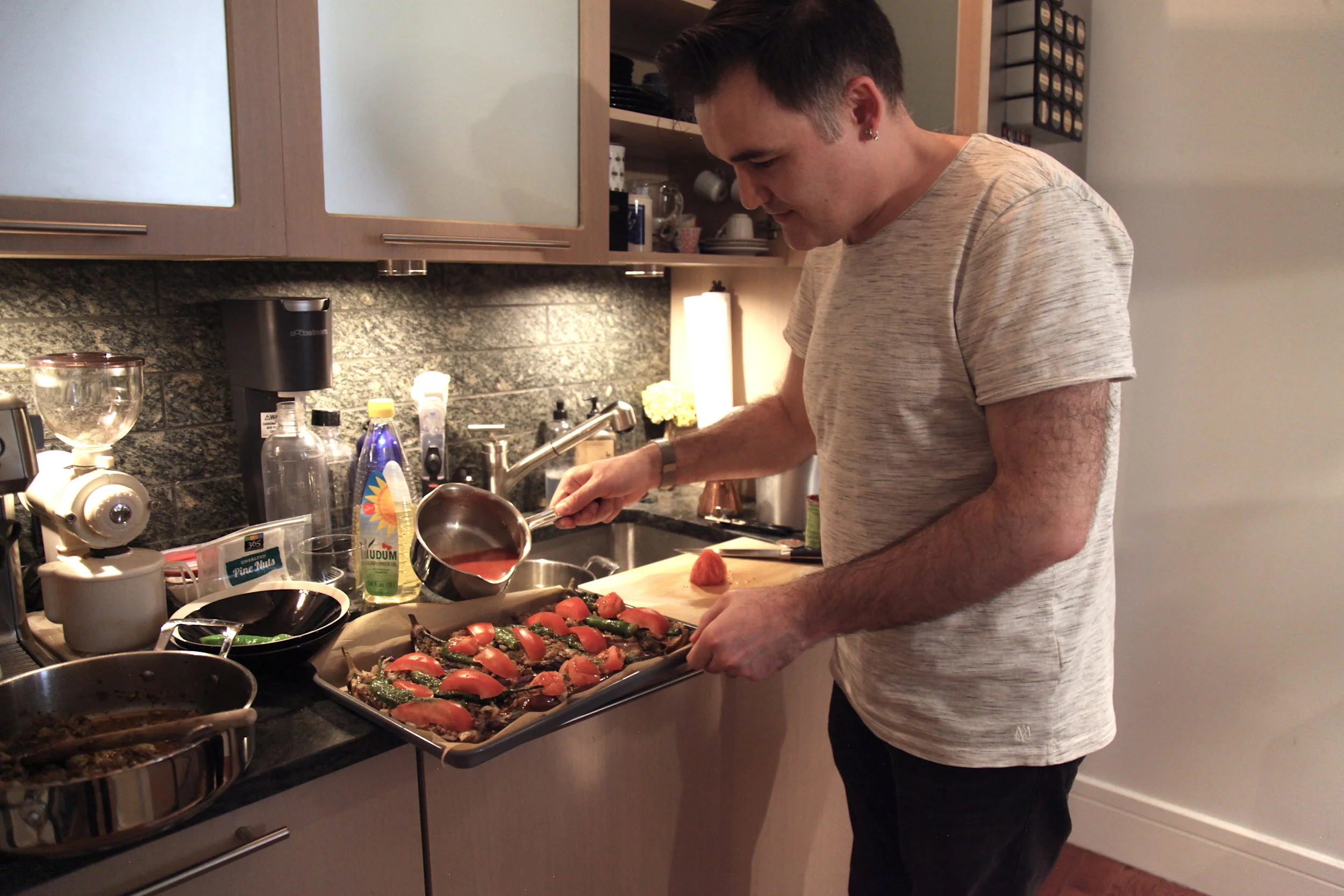 Karıyarık, stuffed eggplants (Turkey)