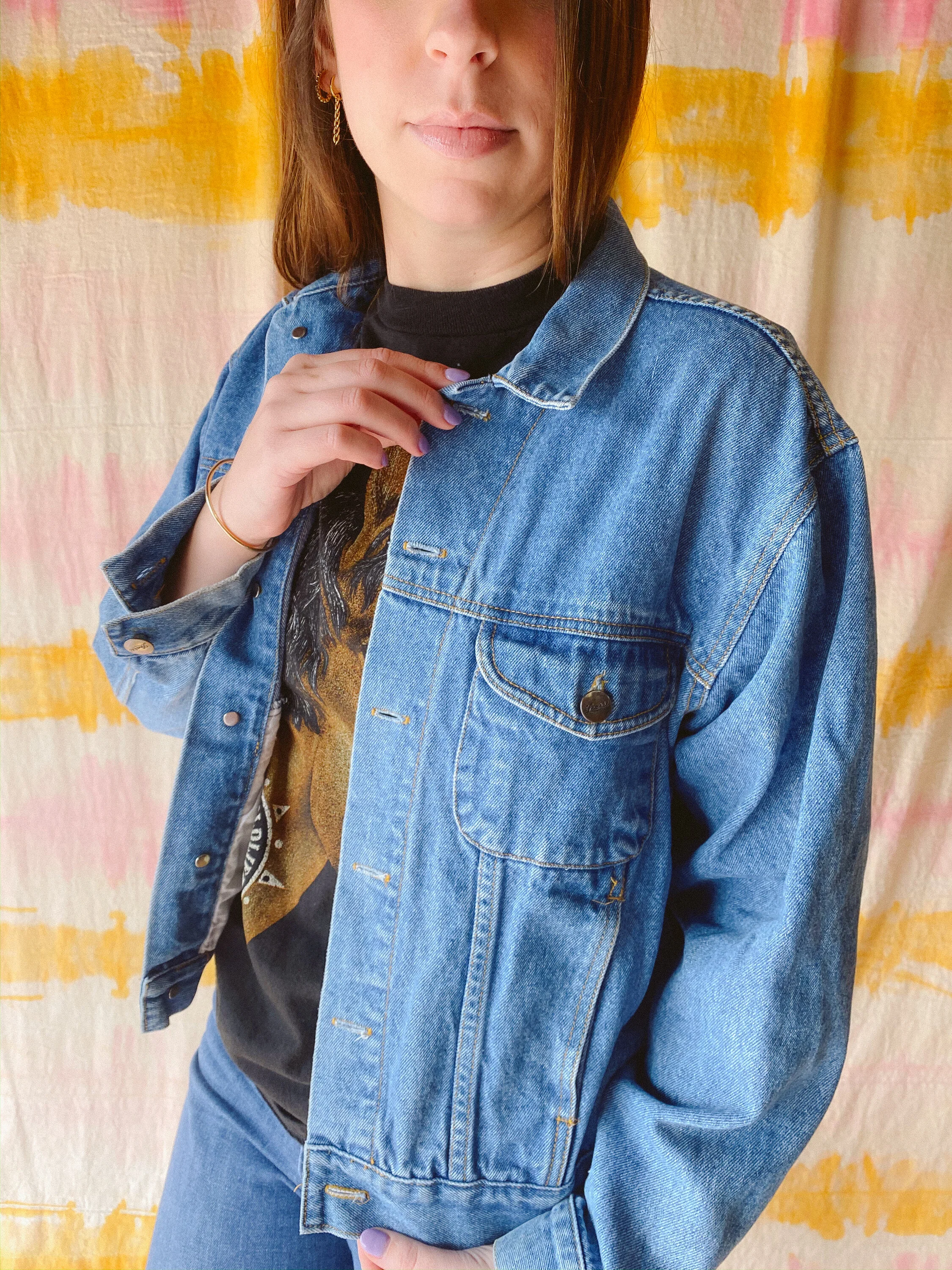 denim jacket size 22