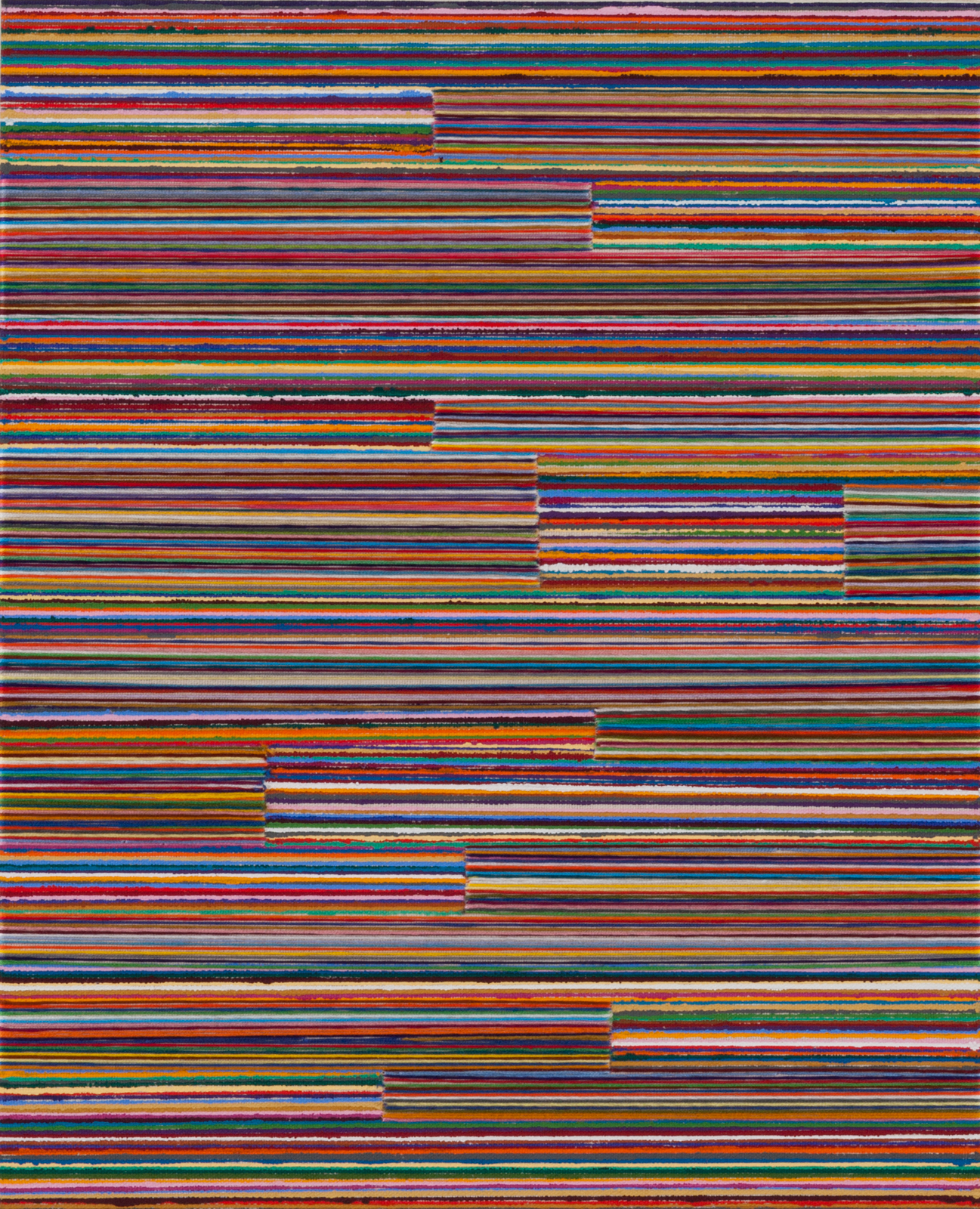 2 - Out of Line, 2014 17x14 Flashe and embroidery floss on canvas.jpg