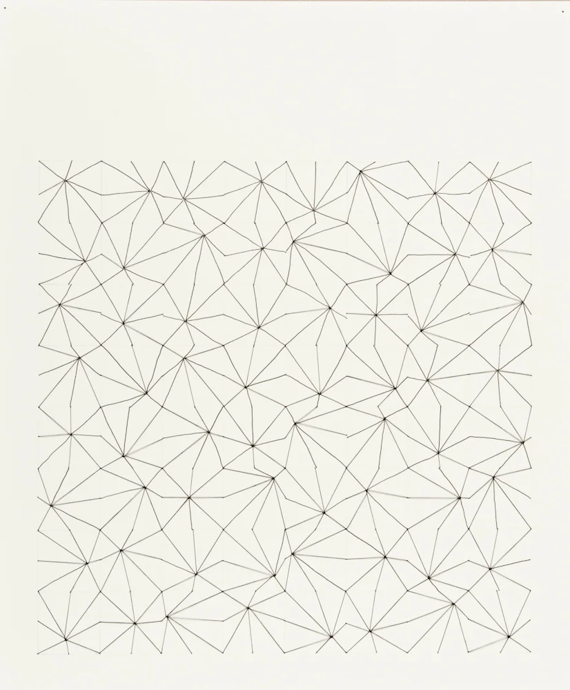 #27, 2010, Thread, ink, paper, pencil, 17x14.jpg