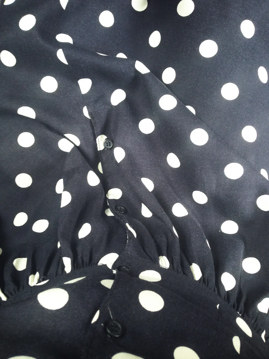 The Black and White Polka-Dotted Dress