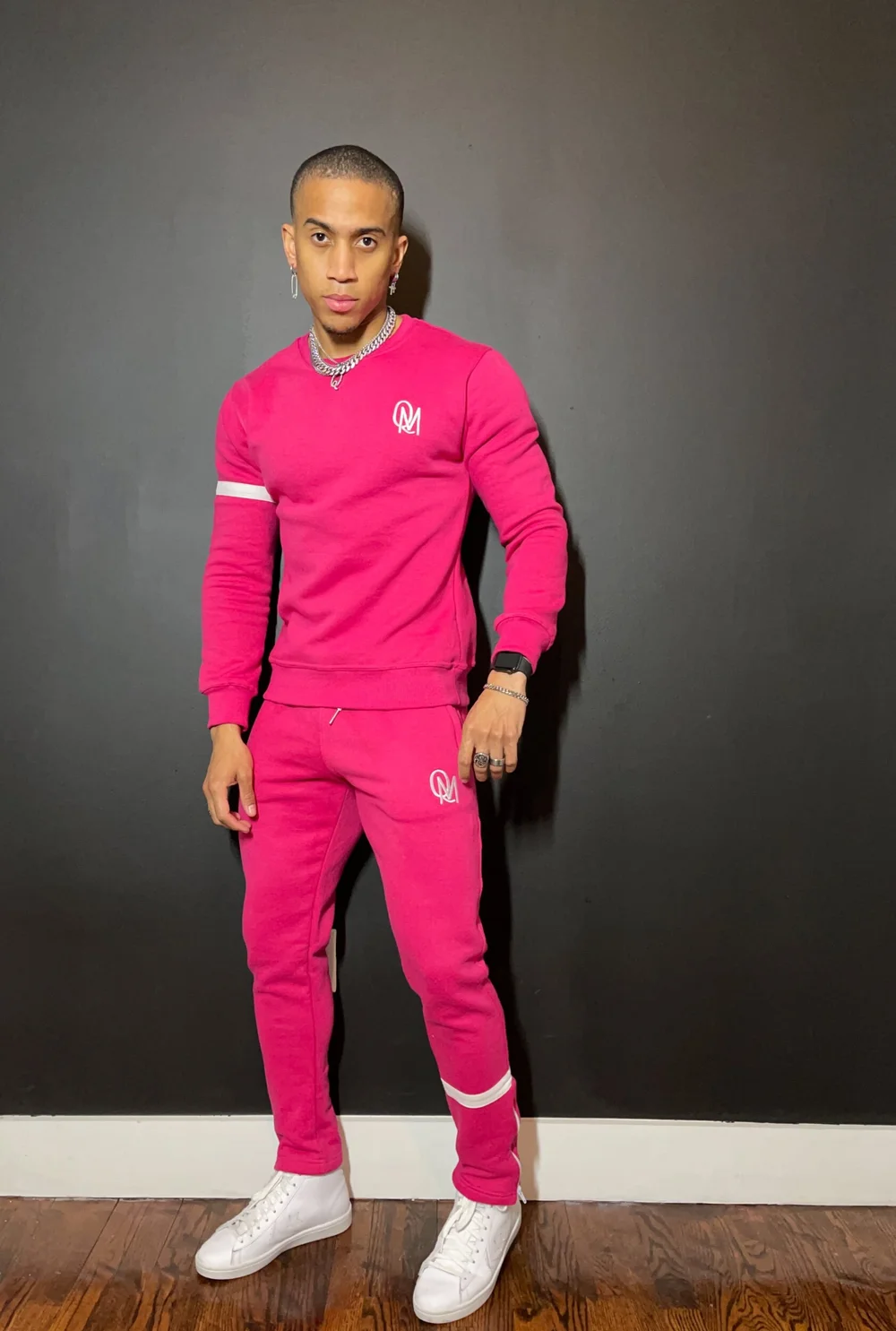 Pink sweatshirt and store sweatpants set
