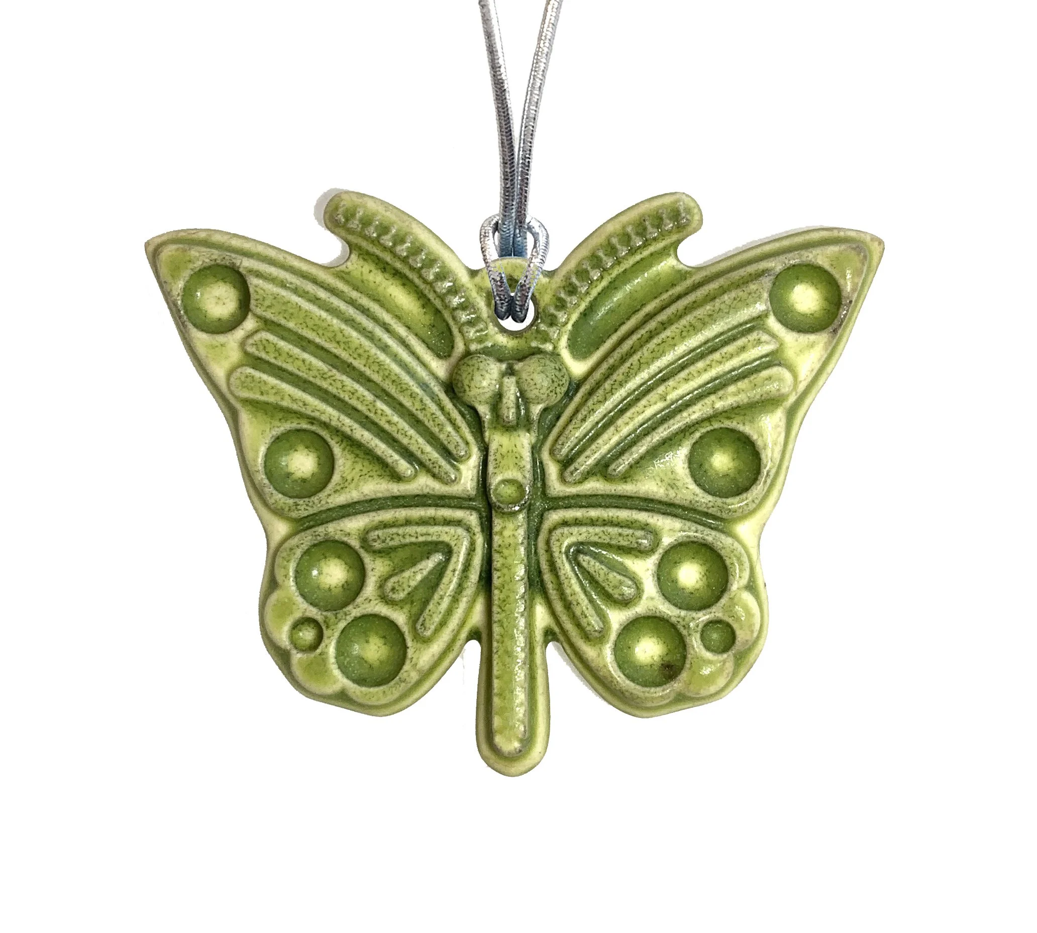 Butterfly ornament tree frog glaze.JPG