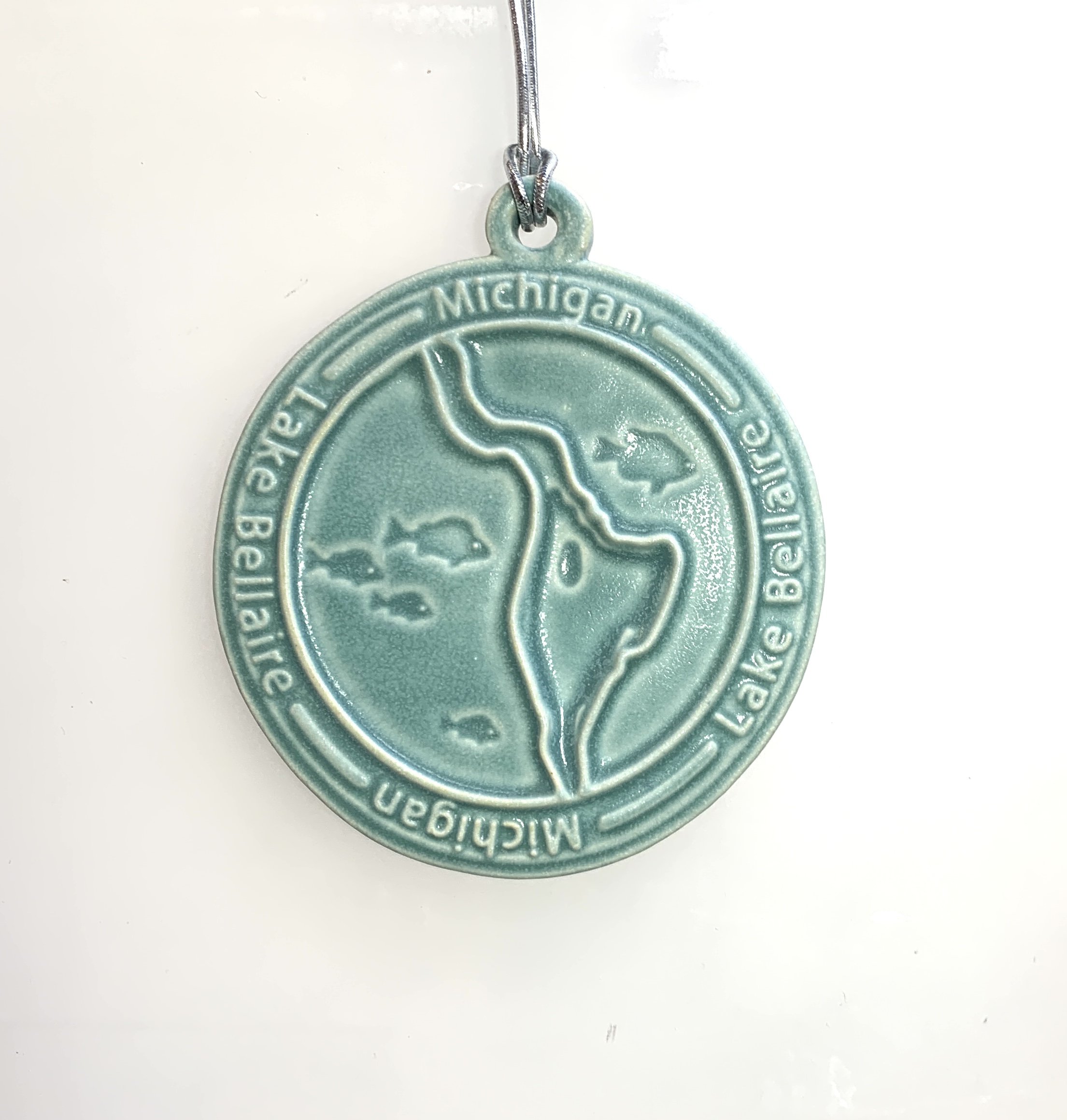 Lake bellaire Ornament in Bermuda Aqua Glaze