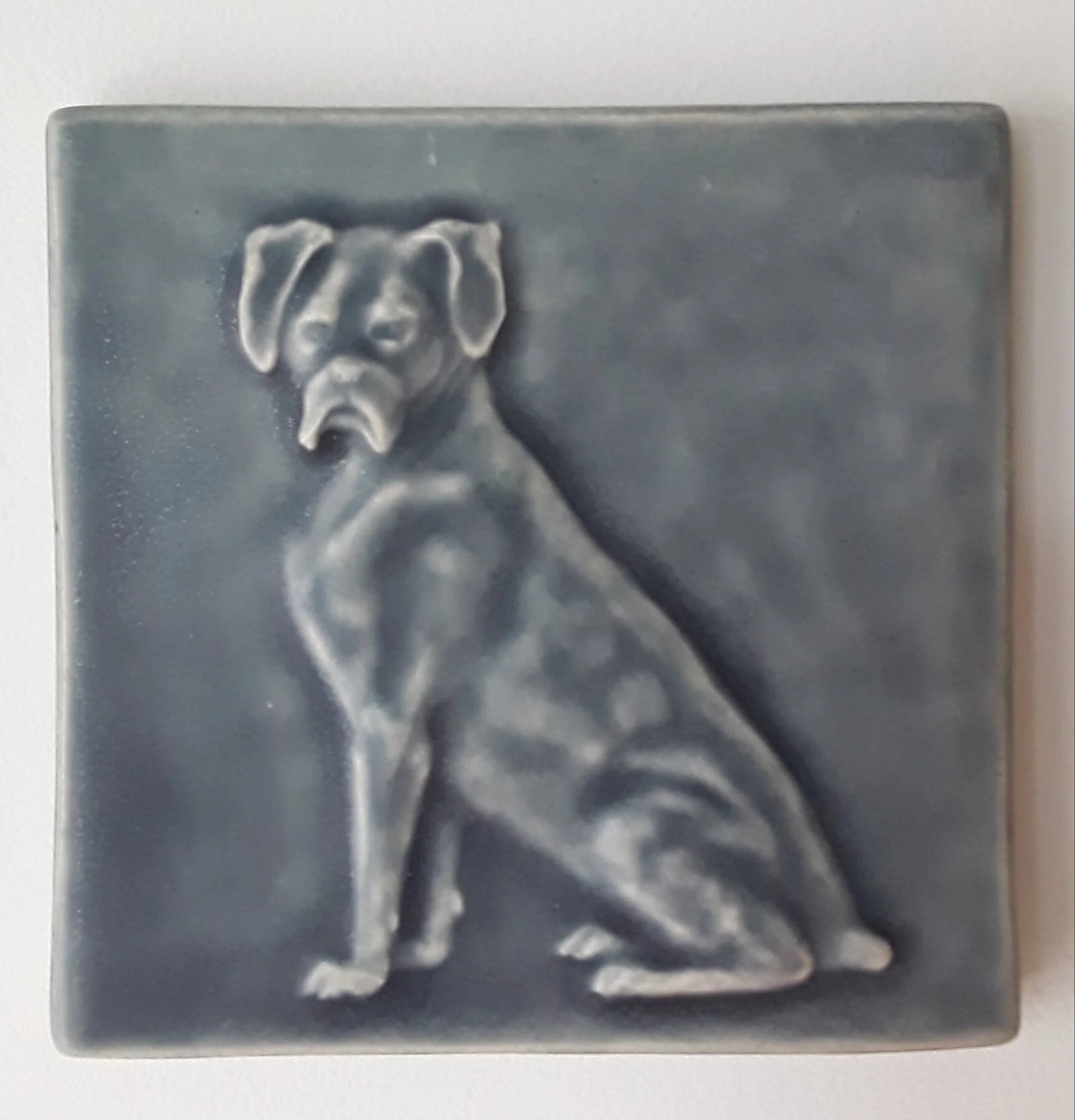 Boxer Dog Ceramic Art Tile. Capture your Boxer's loyal spirit with this handmade ceramic art tile. A beautiful, lasting gift or a stunning addition to your custom tile mural or backsplash.