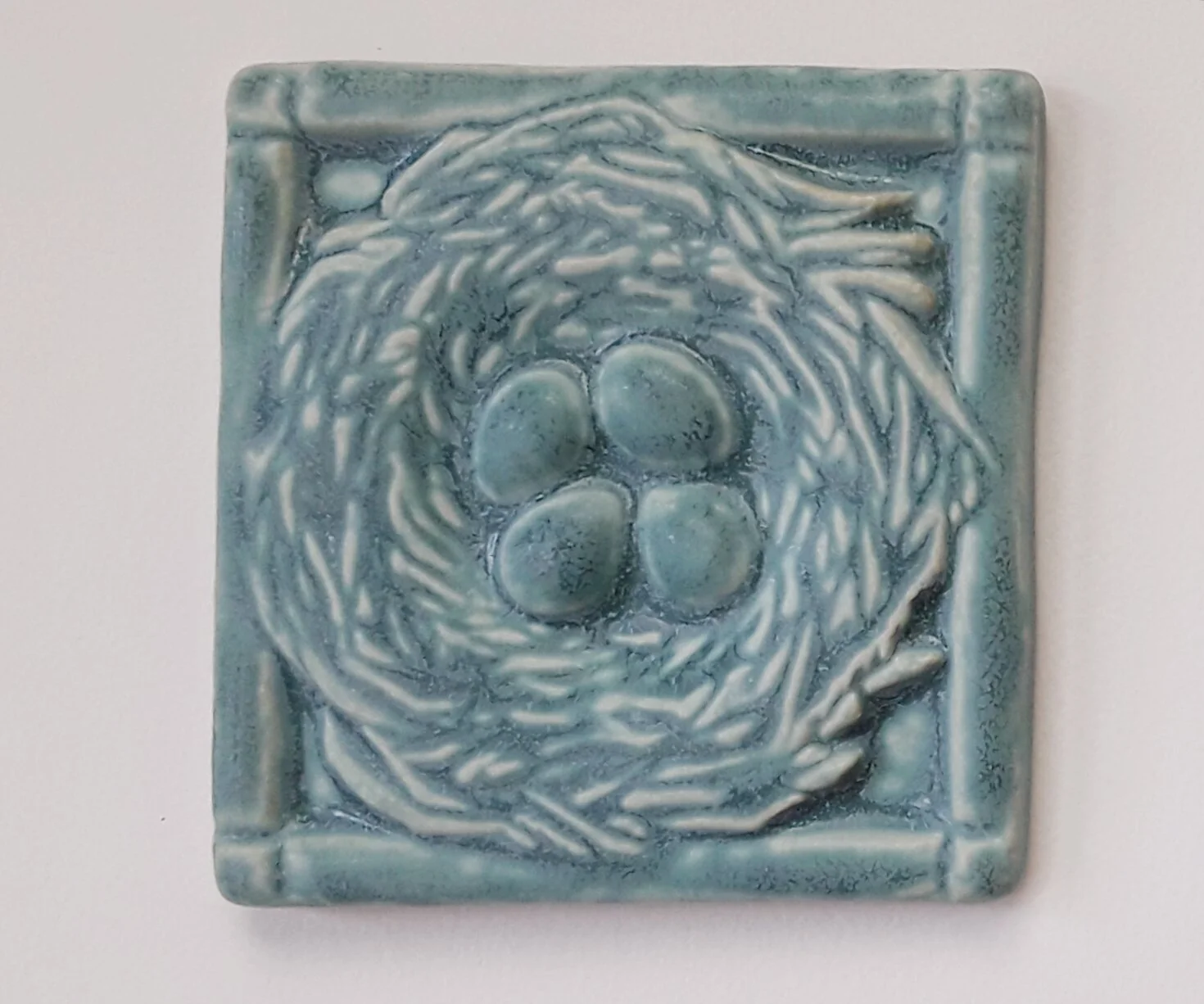 Nest Tile 4x4" Seaside glaze