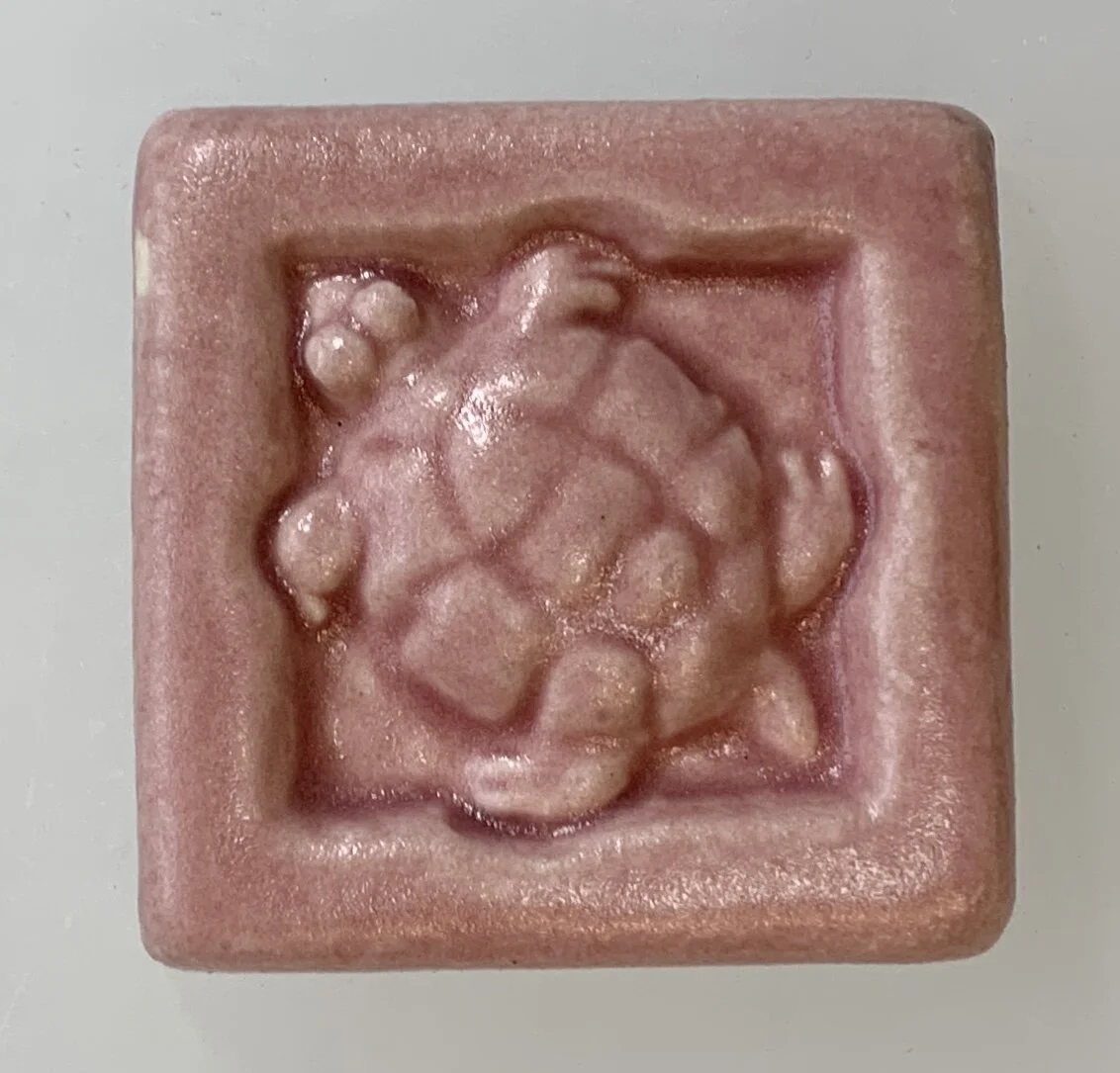 Turtle tile accent tile ceramic tile 2x2" tile