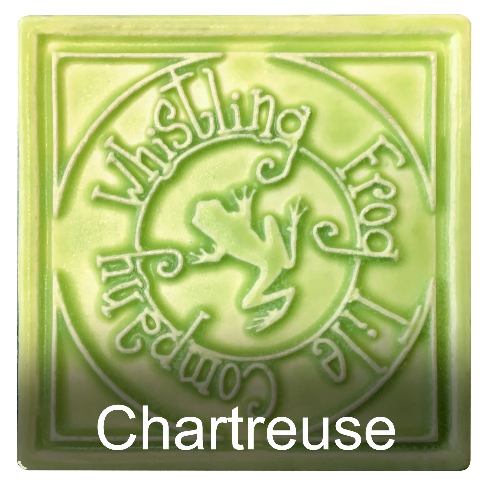 Chartreuse glaze by Whistling Frog Tile