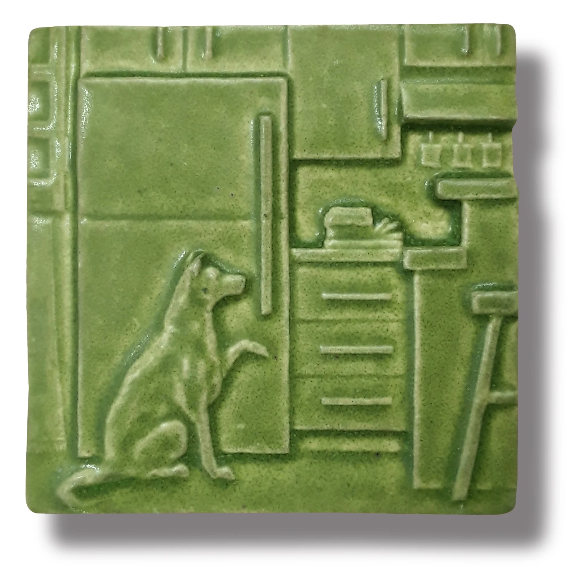 DogAtFridgeTreeFrog Sq.jpg