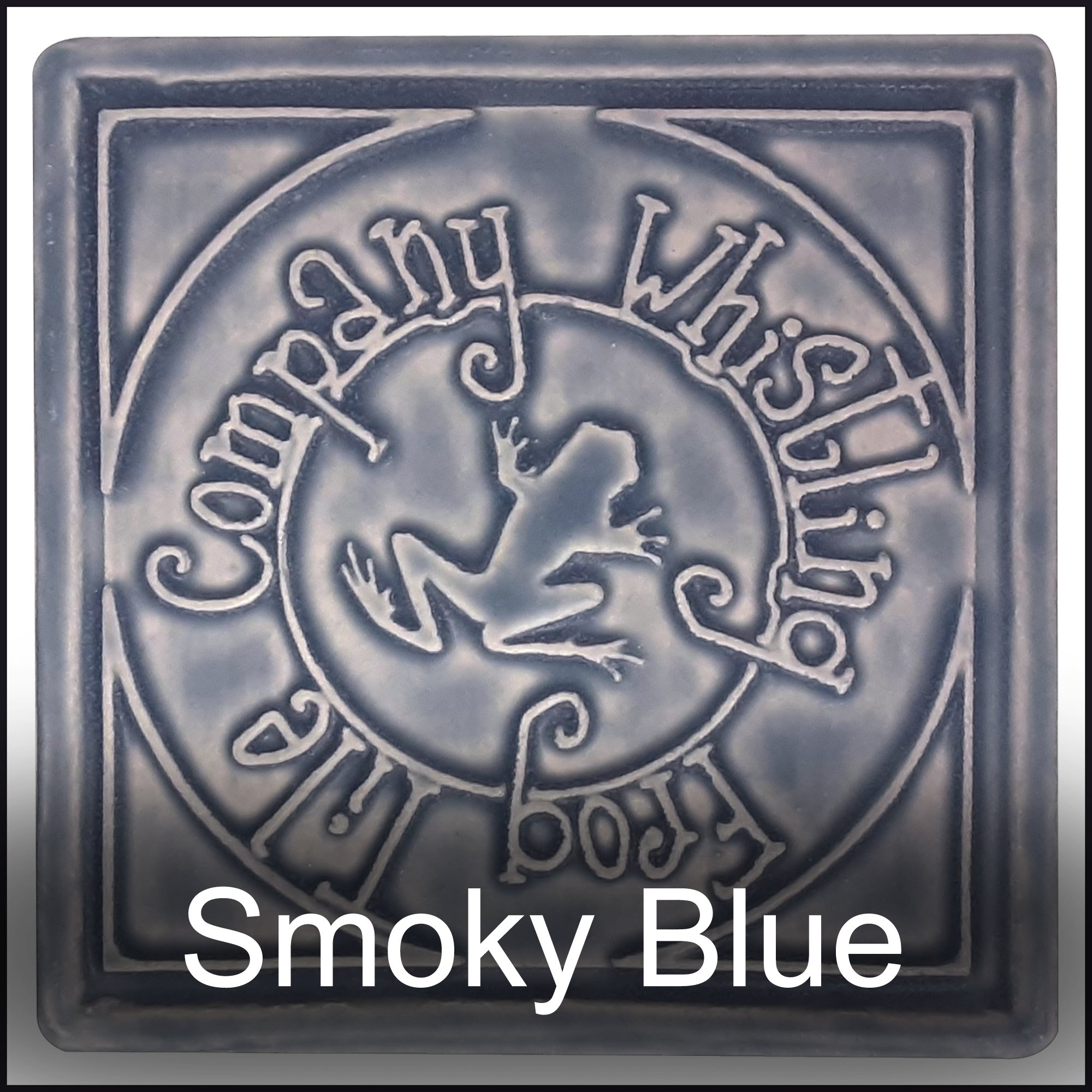 Smoky Blue glaze by Whistling Frog Tile