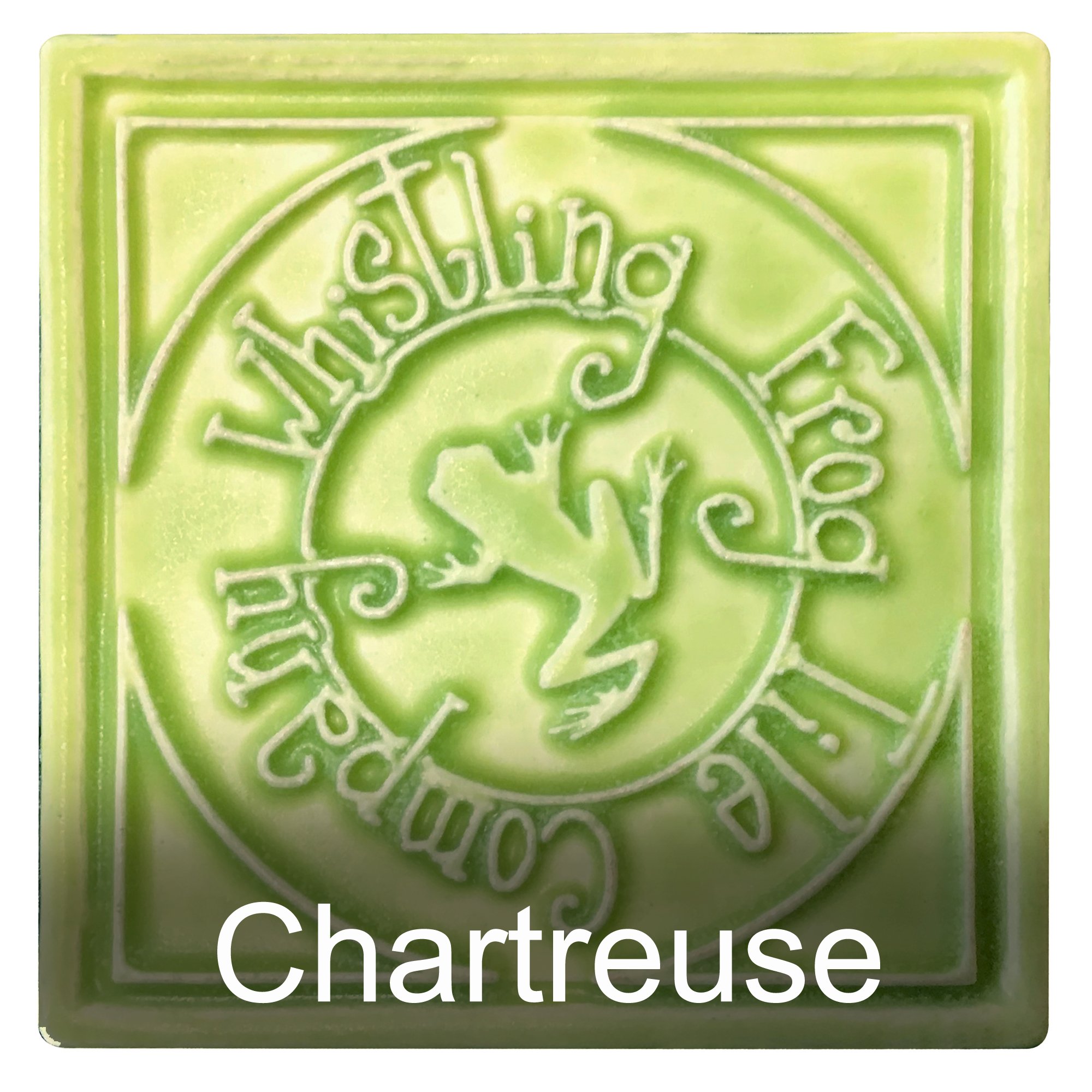 Chartreuse glaze by Whistling frog Tile