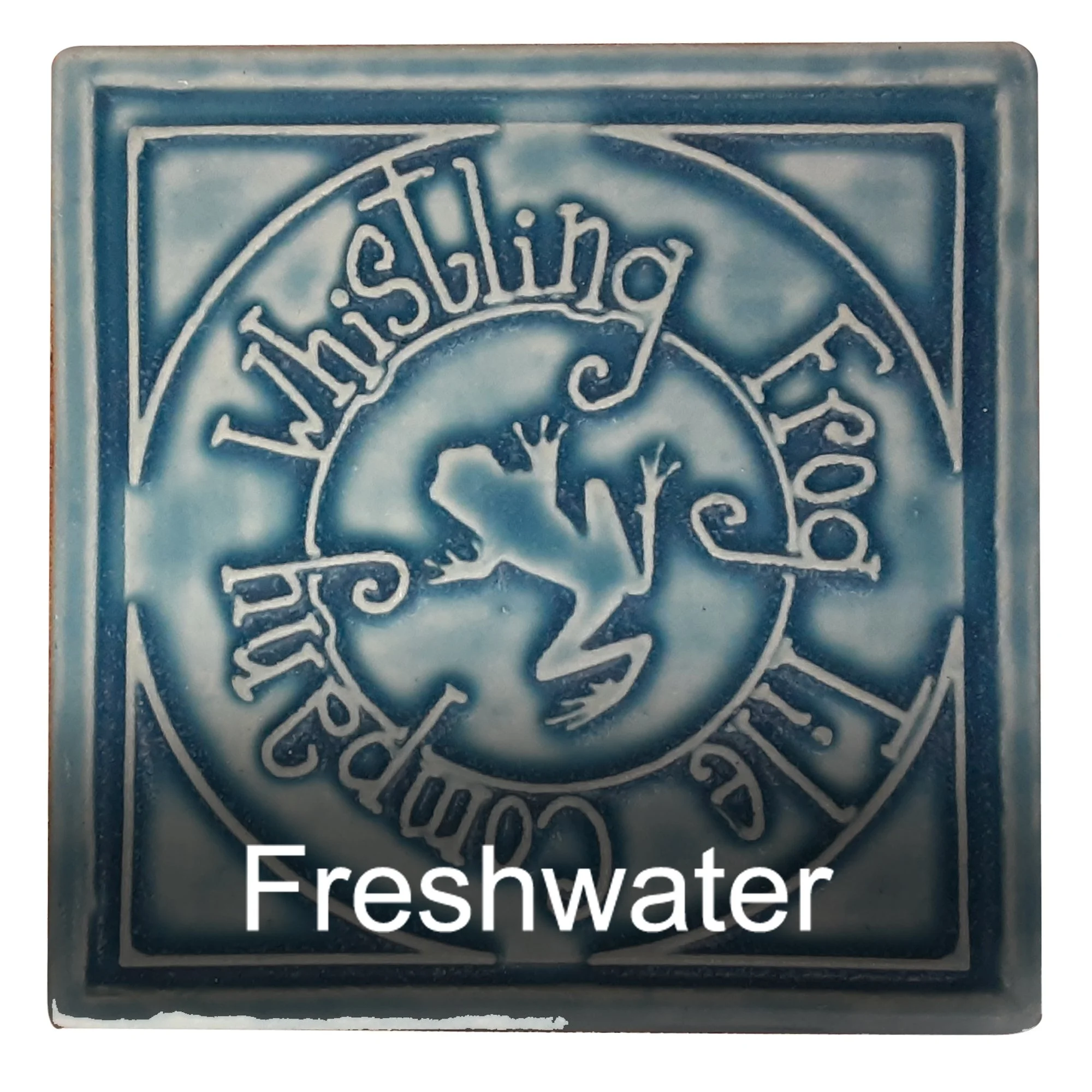 Freshwater Blue glaze by Whistling Frog Tile