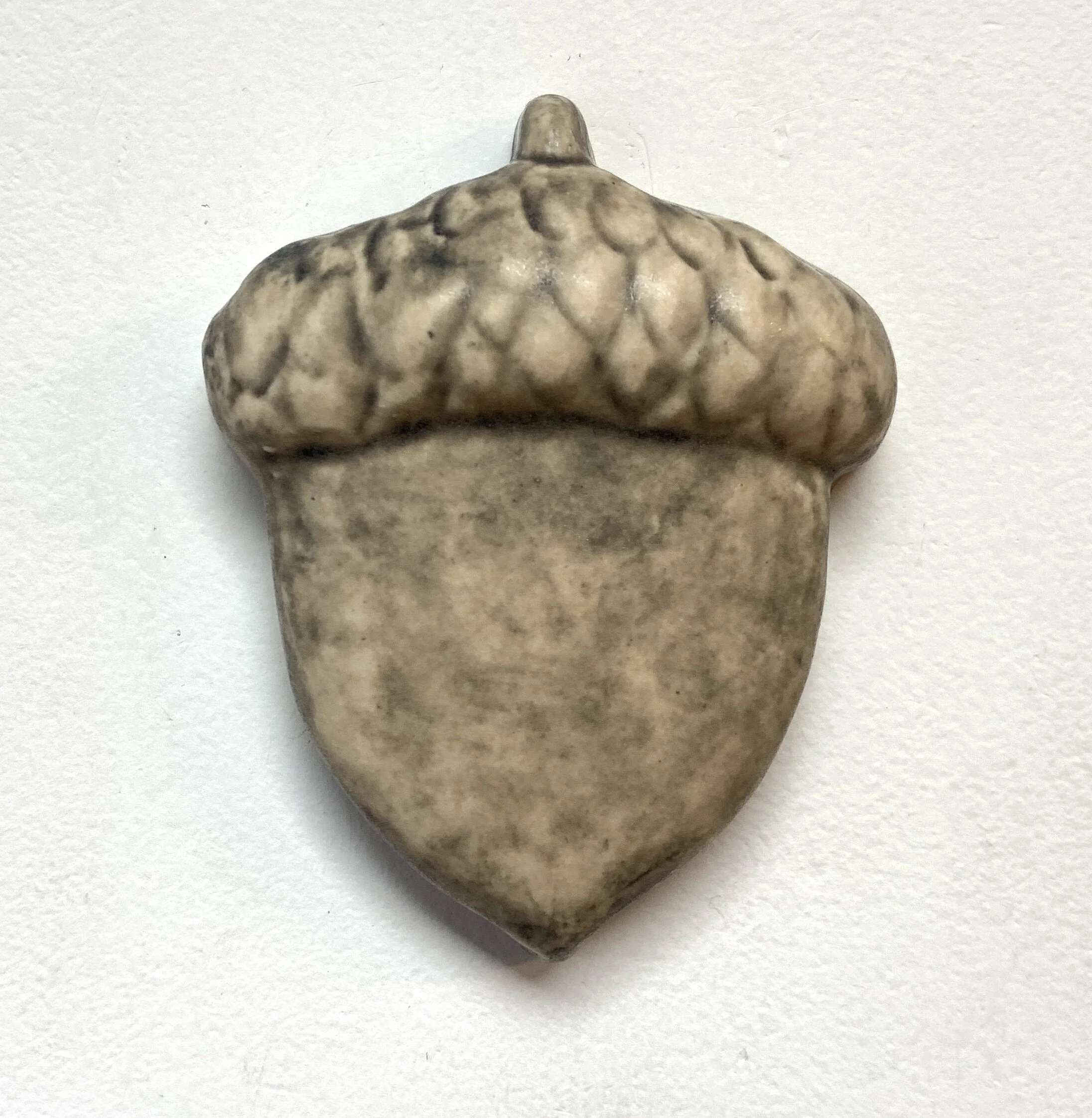 fall decor, autumn home decor, acorn tile, Thanksgiving decor, harvest season, ceramic nature art, rustic fall decor, cottagecore, handmade ceramic acorn, Whistling Frog Tile, seasonal shelf sitter