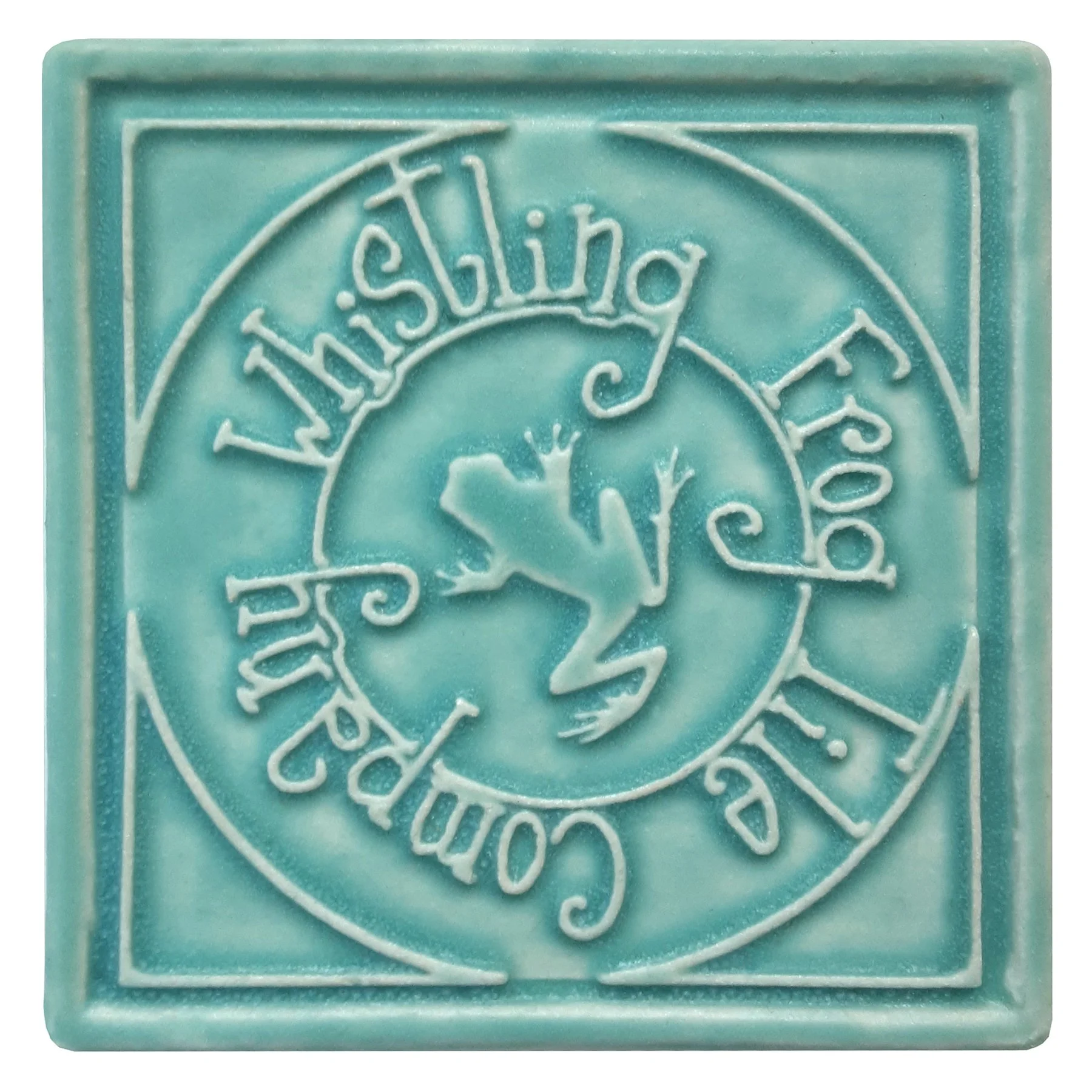 Bermuda Aqua Glaze by Whistling Frog TIle Made in Michigan