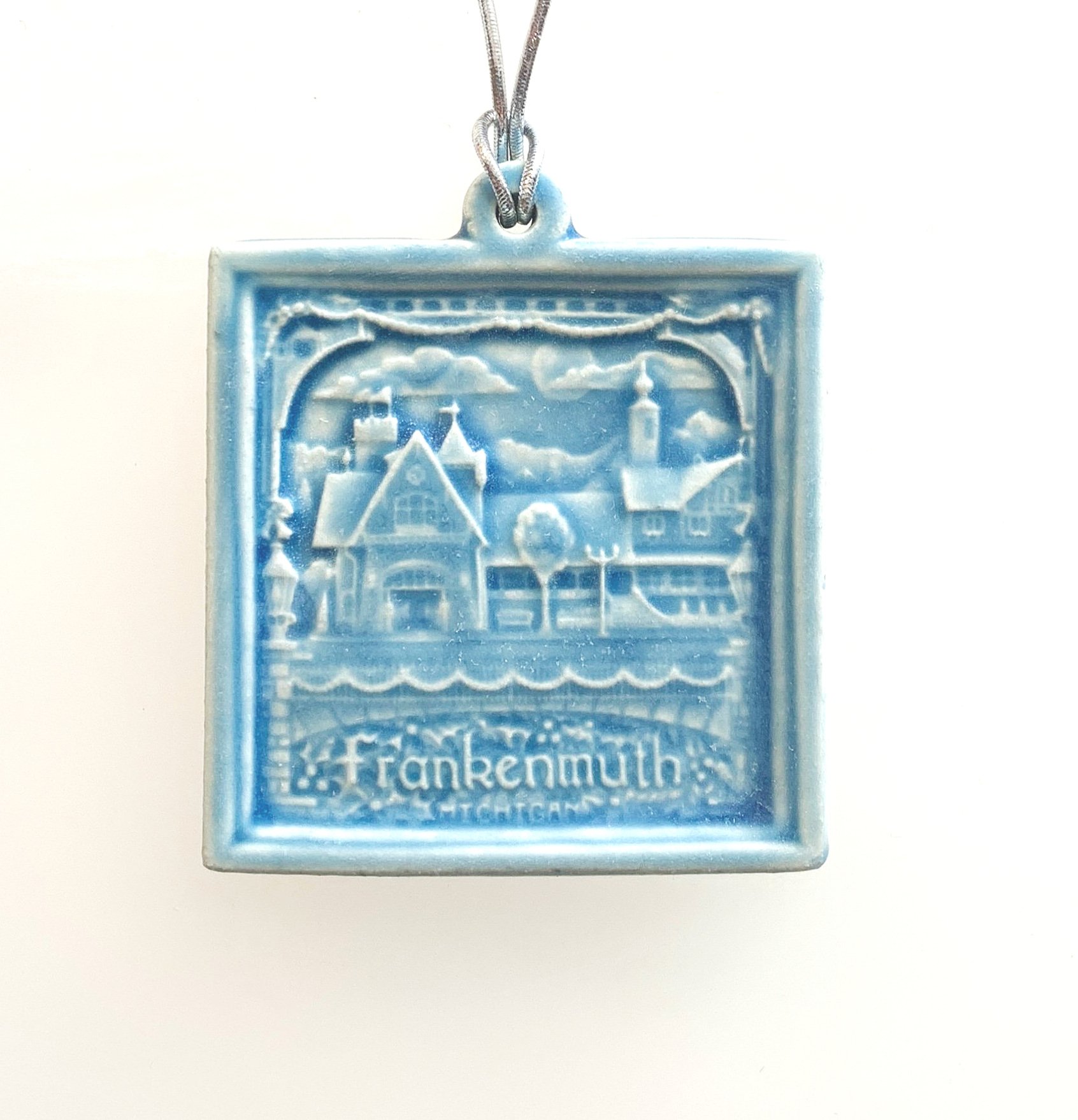 Frankenmuth ornament, Frankenmuth gift, Michigan ornament, ceramic ornament, handmade ornament, Bavarian town, Christmas ornament, holiday decor, Michigan-made, Whistling Frog Tile