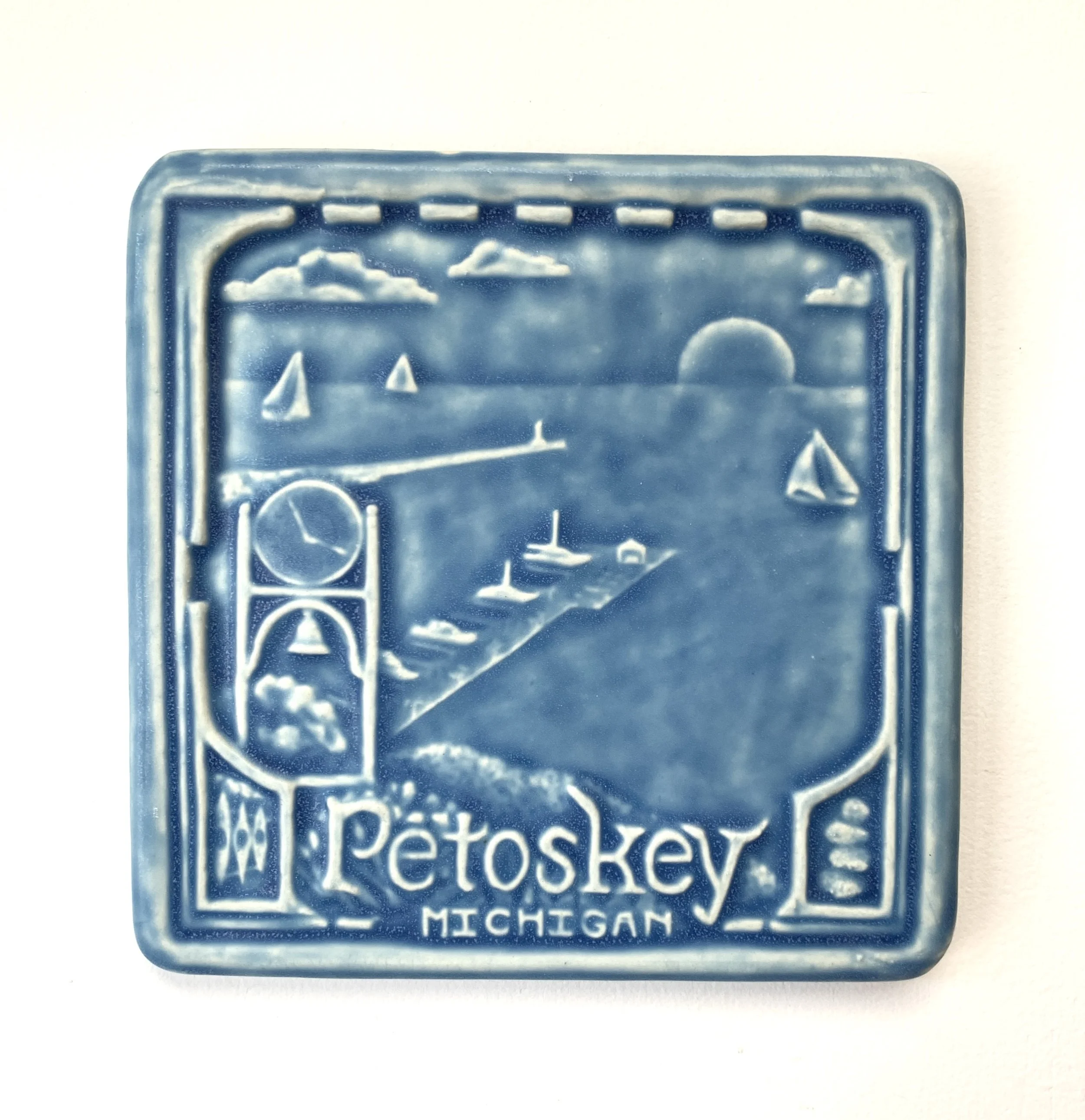Petoskey tile for kitchen back splash. Michigan tile for fireplace surround. Floor tile made in Northern Michigan.