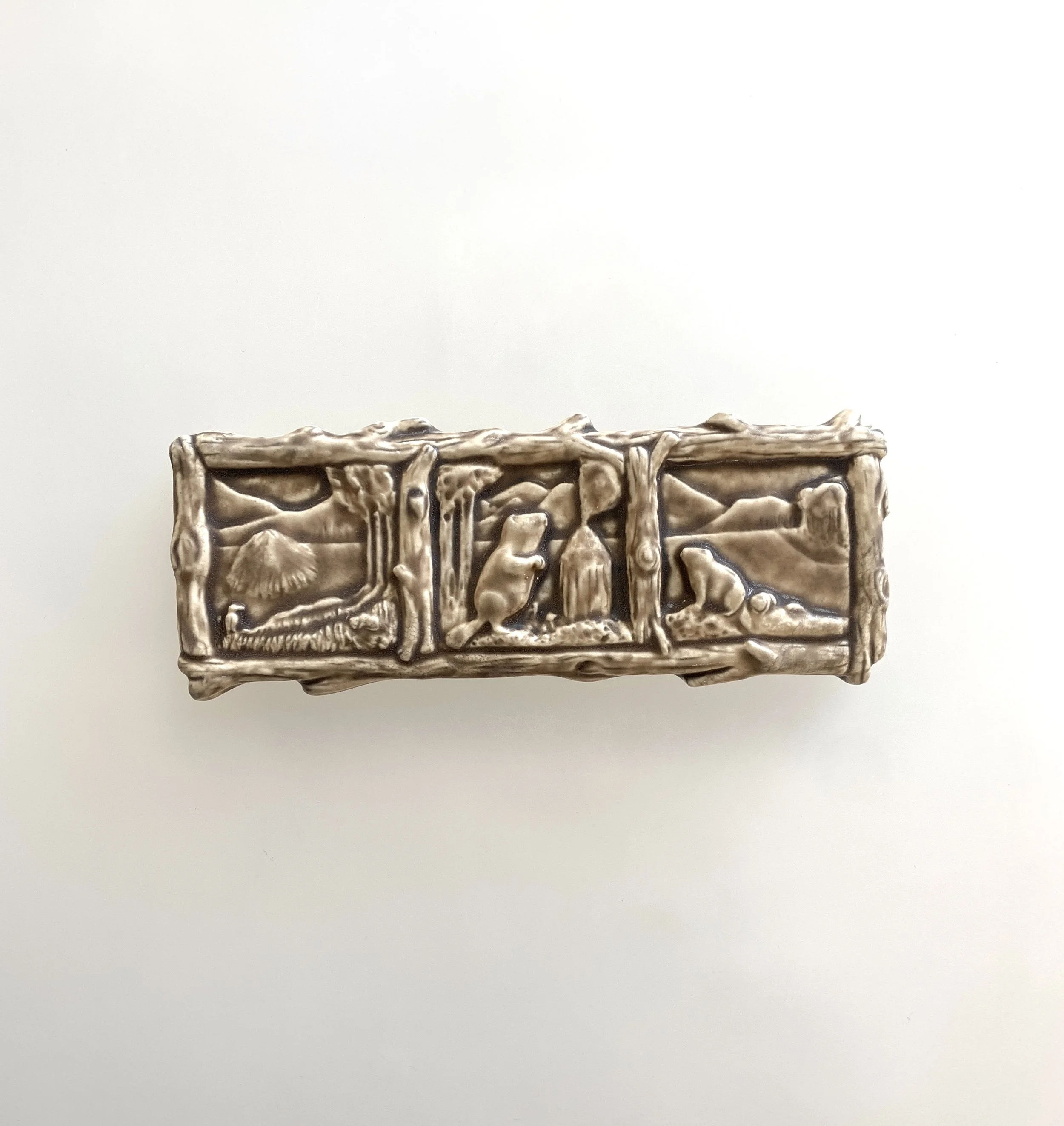 Beavers Tile Whistling Frog Tile Woodland nature theme