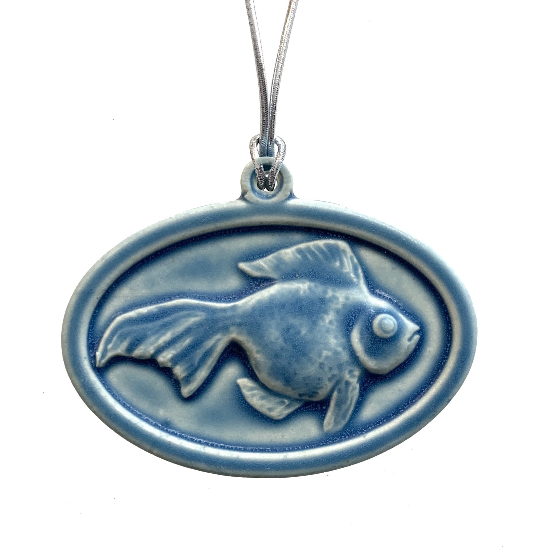 Goldfish ornament freshwater blue .JPG