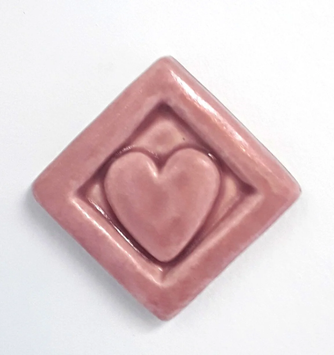 Heart Tile 2x2" tile  Art Tile Arts and Crafts tile kitchen tile mini tiles small tiles Valentine's heart Heart gift
