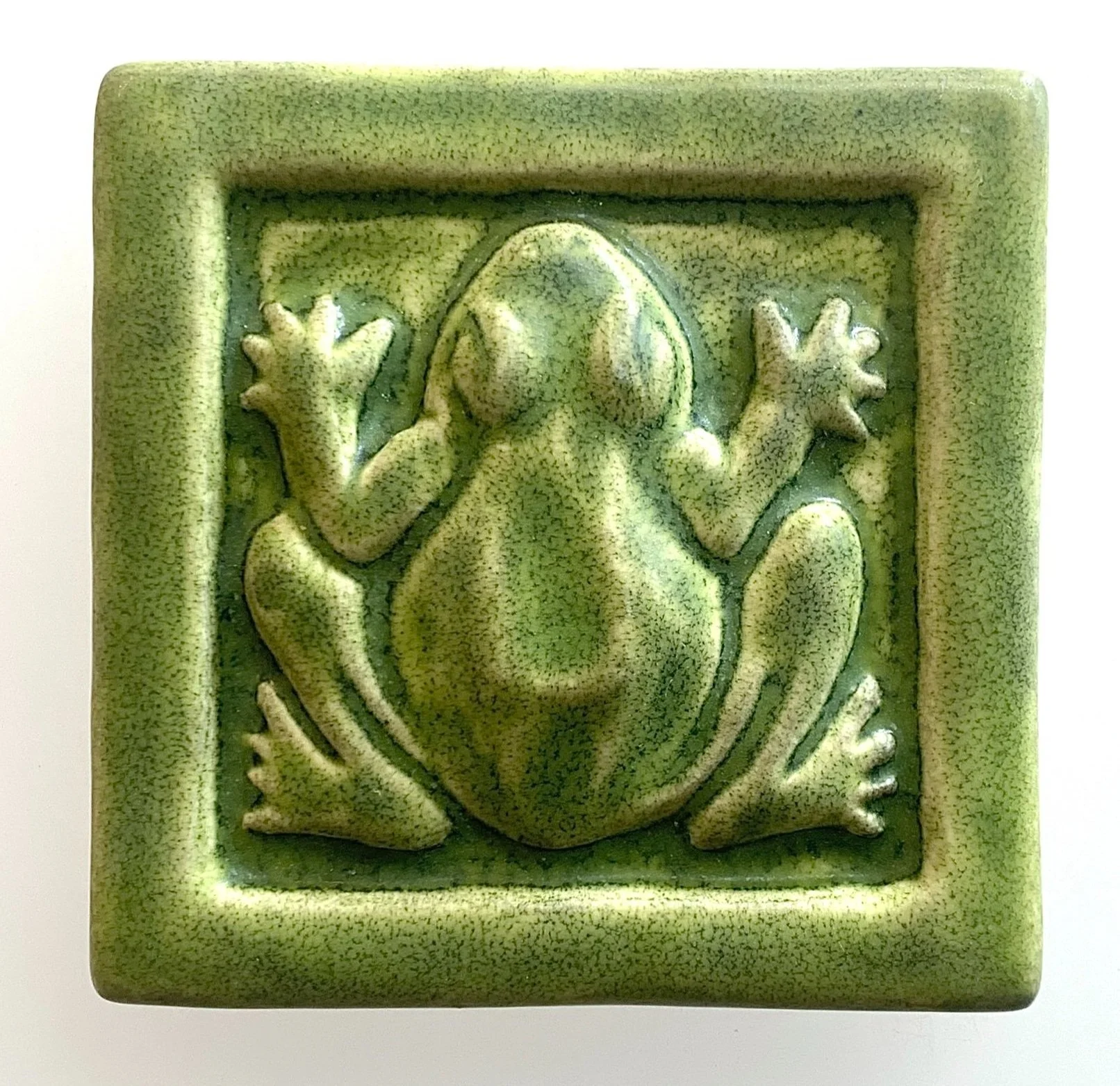 Frog tile 4x4 inch ceramic tile backsplash tile kitchen tile floor tile fireplace tile cottage tile craftsman tile arts and crafts tile northern Michigan tile
