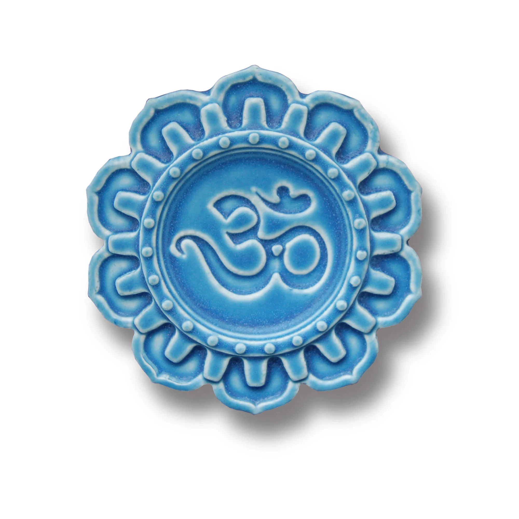Elevate your space with the 6" Om Art Tile. Handcrafted in Michigan porcelain, it doubles as a striking wall piece or a durable, meditative coaster. Discover your custom glaze color.