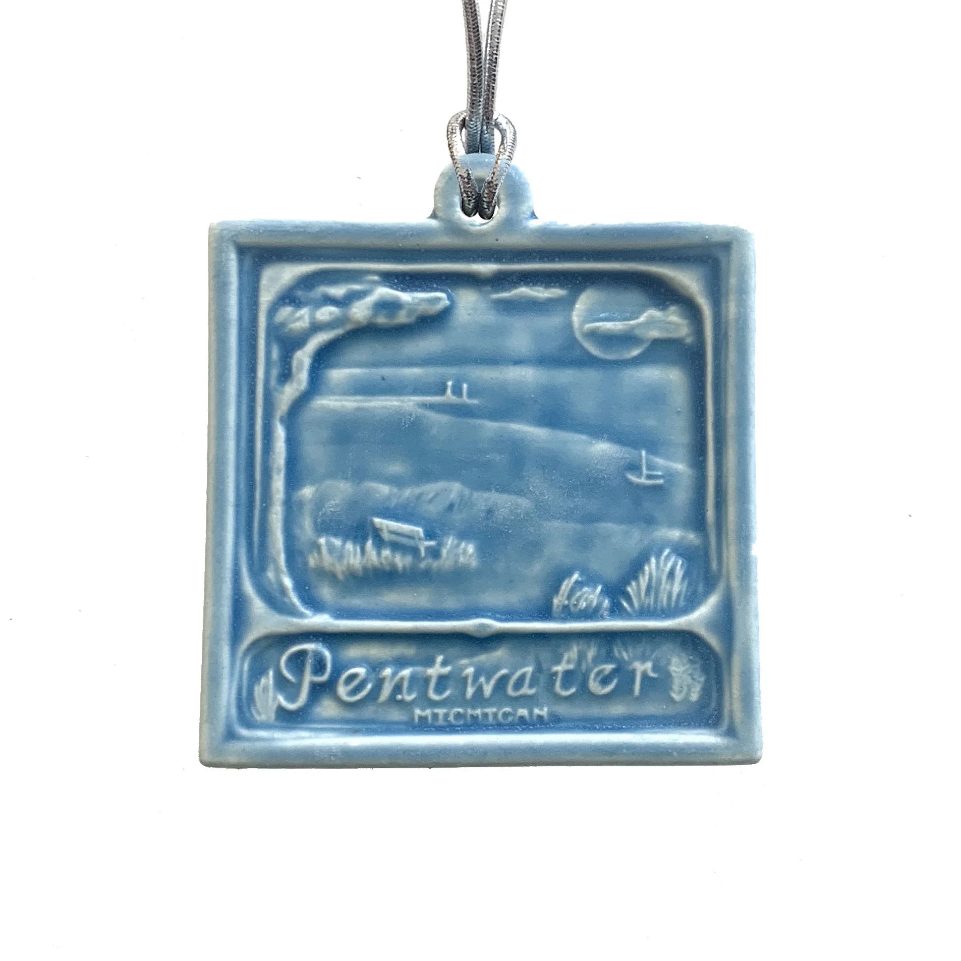 Pentwater ornament freshwater blue .JPG