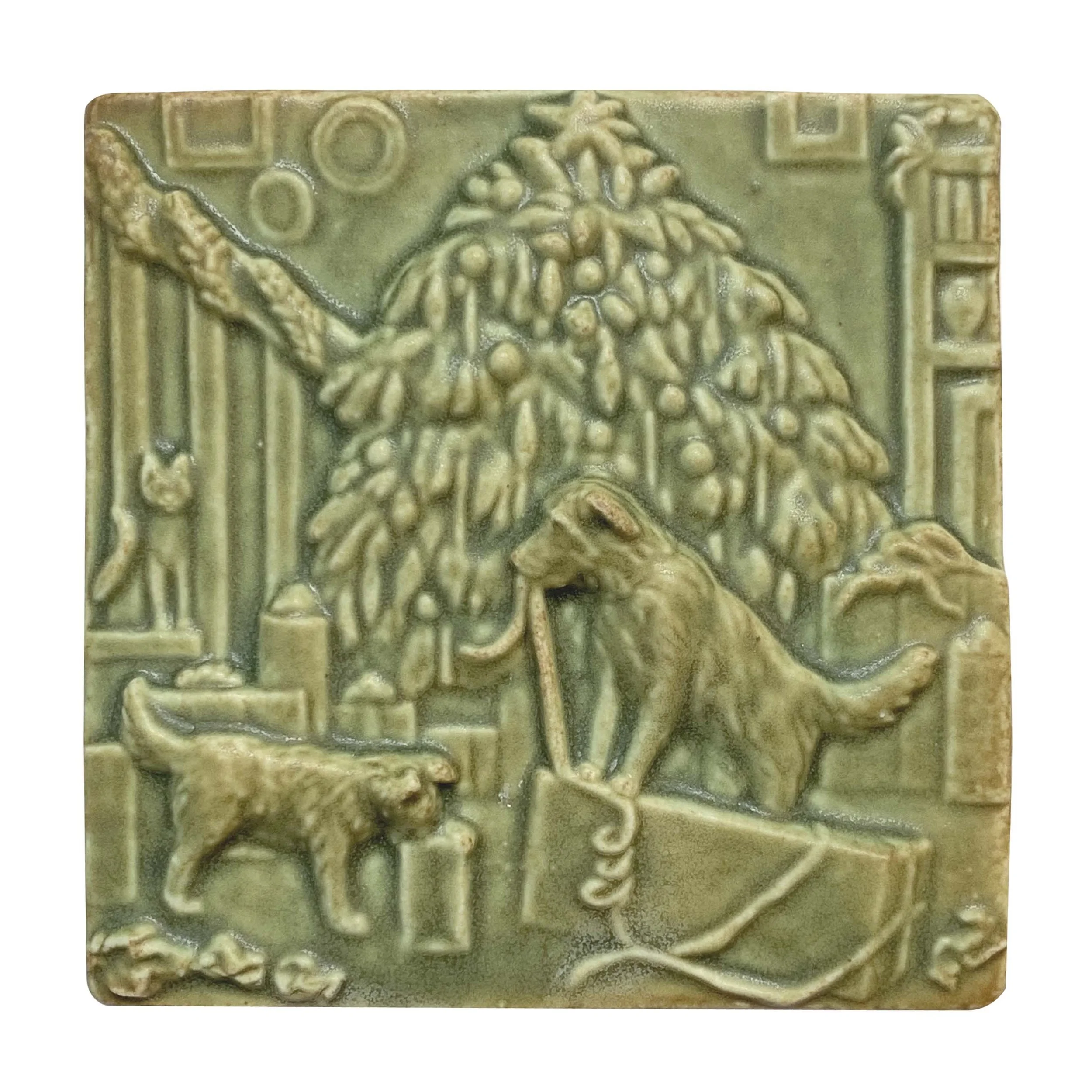 Dogs open presents 4x4 Oak Hill .JPG