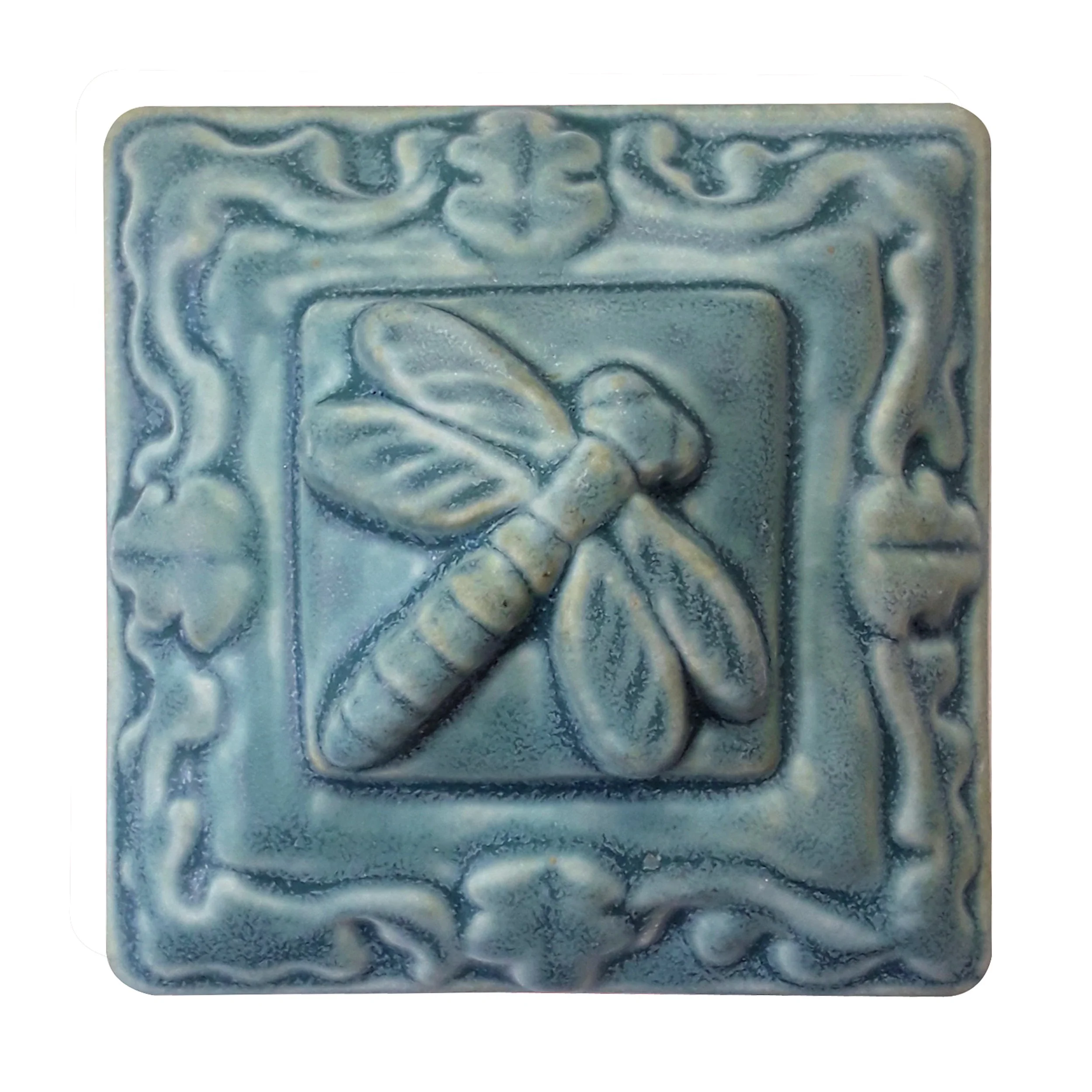 Dragonfly Floral art Tile Seaside Glaze.jpg