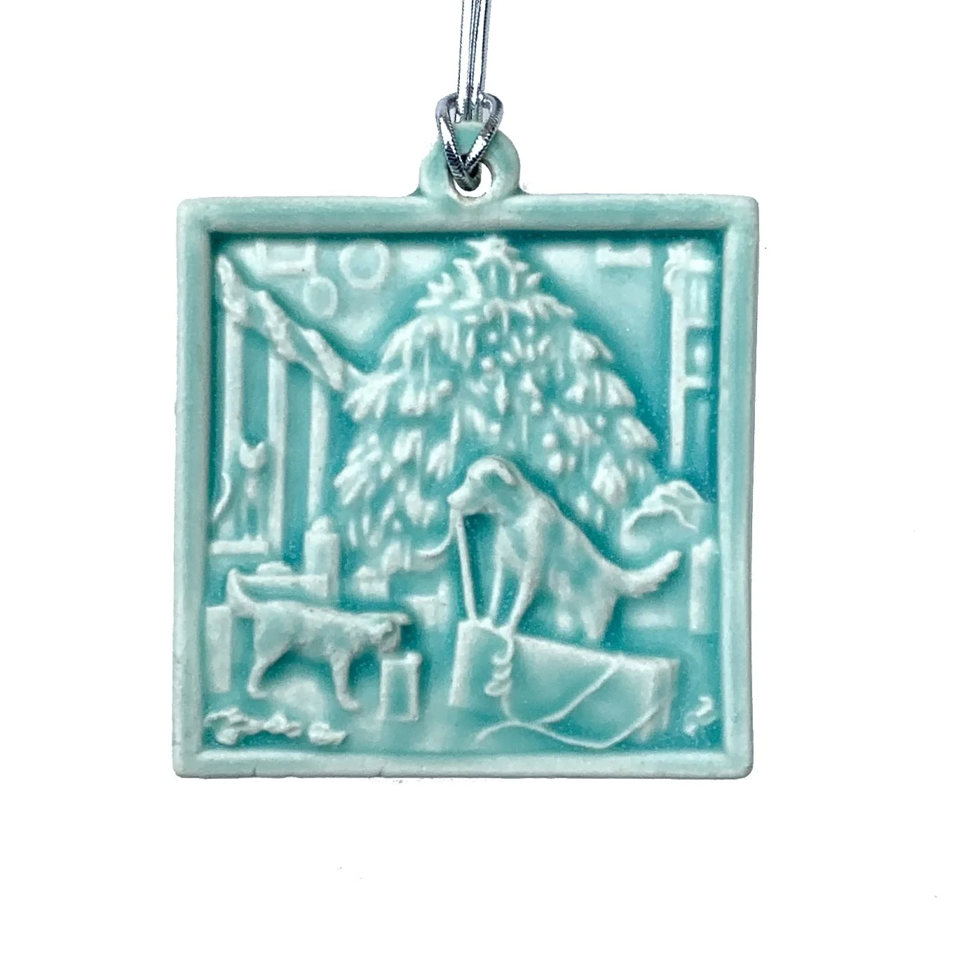 Dogs Open Presents ornament Bermuda .JPG