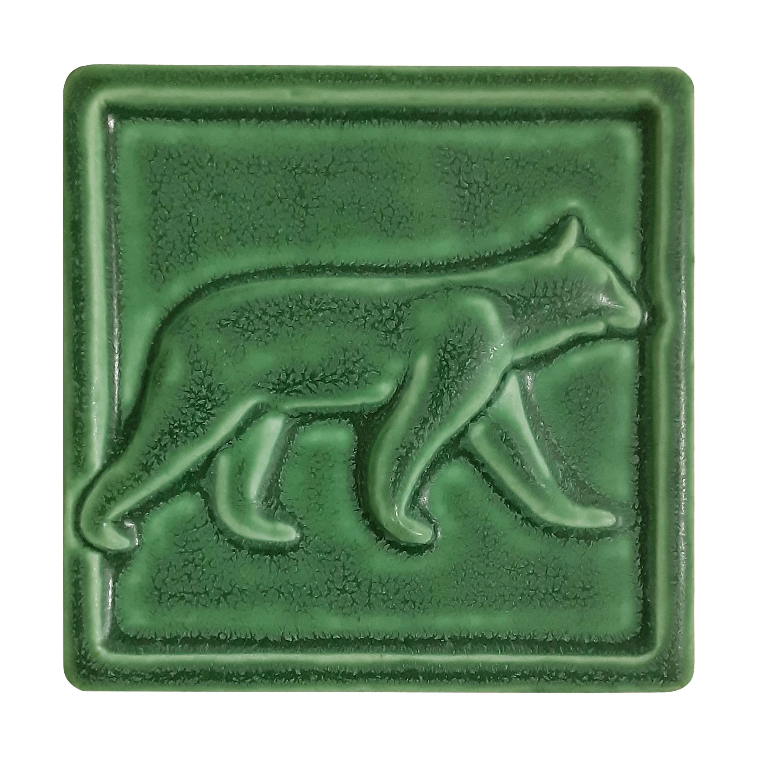 black bear art tile Leaf Green.jpg