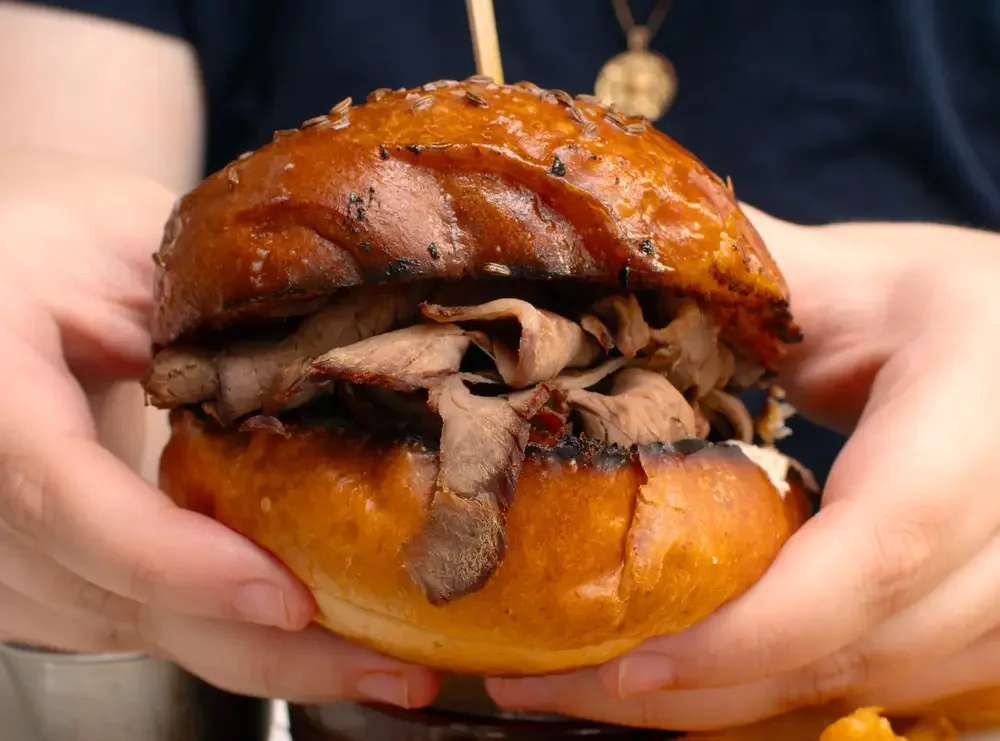A roast beef sandwich at the Dutch Ale House in Saugerties, NY.