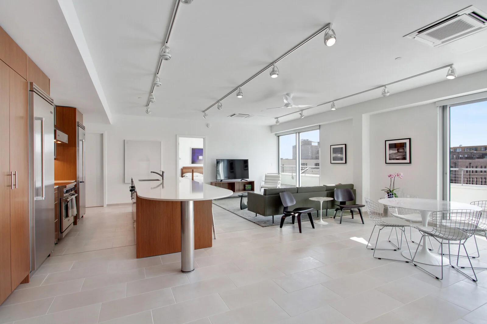  Dining and living area inside condominium complex The Garage in New Orleans, LA 
