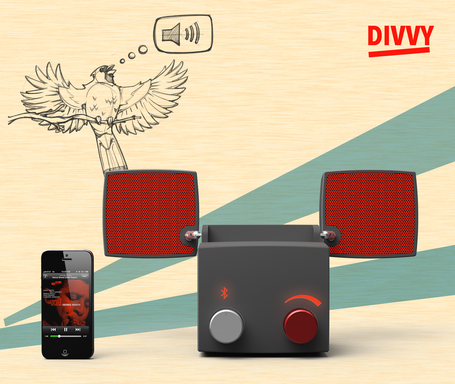 Open arms mean loud and amplified sound!