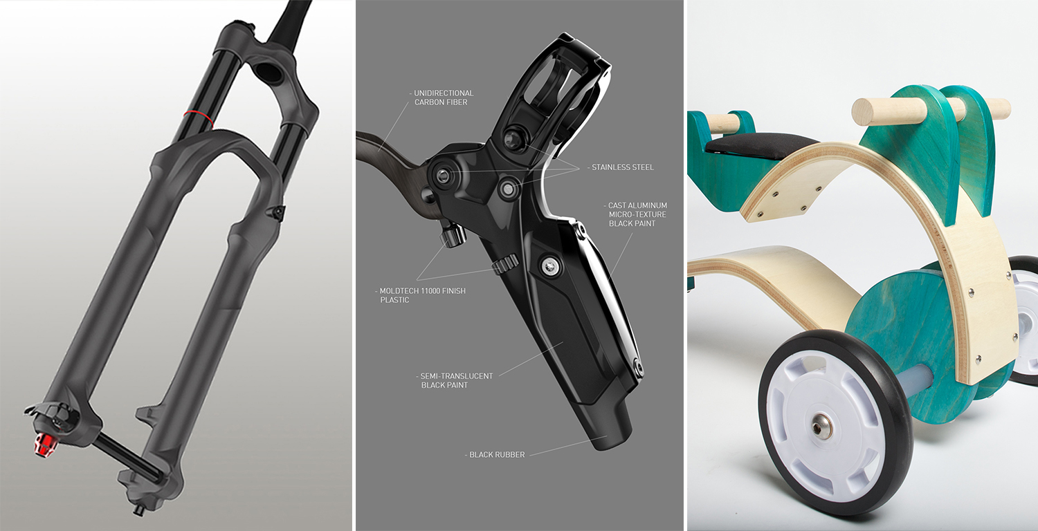Surface Modeling / Color, Material, Finish Specification / Appearance Prototypes / Design for Manufacturing