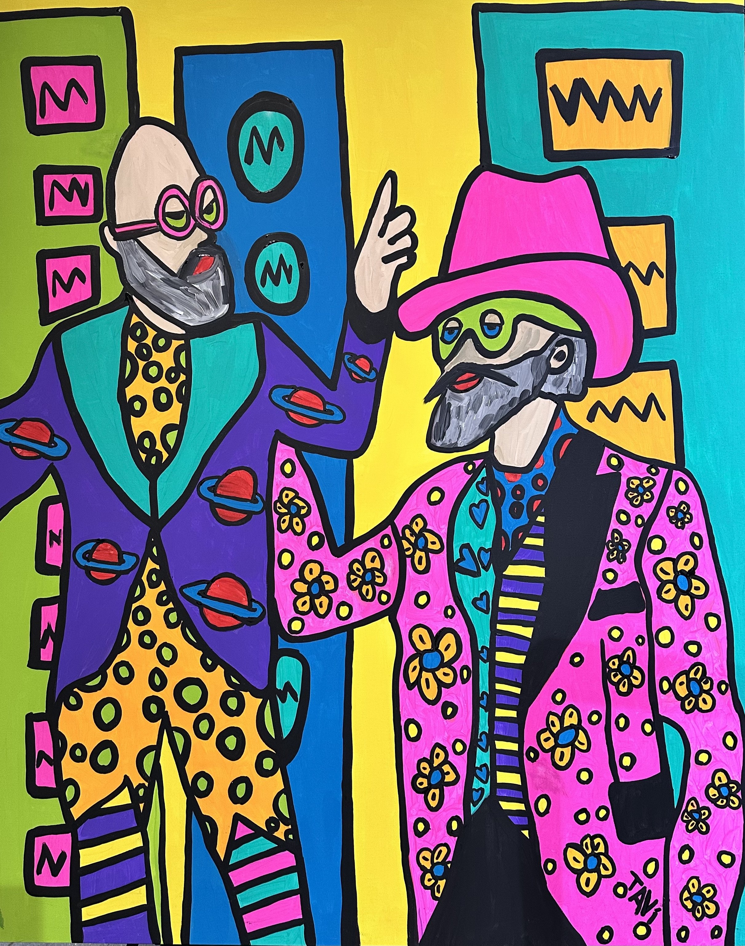 The boys dancing in the city 