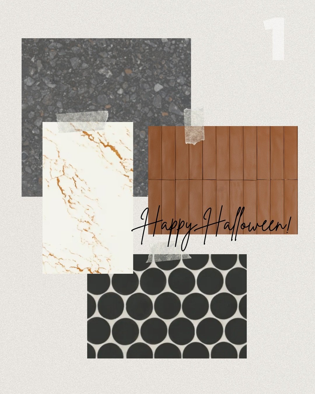 🎃👻 It&rsquo;s HALLOWEEN WEEK! 🕸️🖤 Which design is your favorite? Cast your vote in the comments!

Like the look? Get it at SCT! 

#shoplocal #smallbusiness #nocobusiness #design #flooring #tiledesign #moodboard #halloween