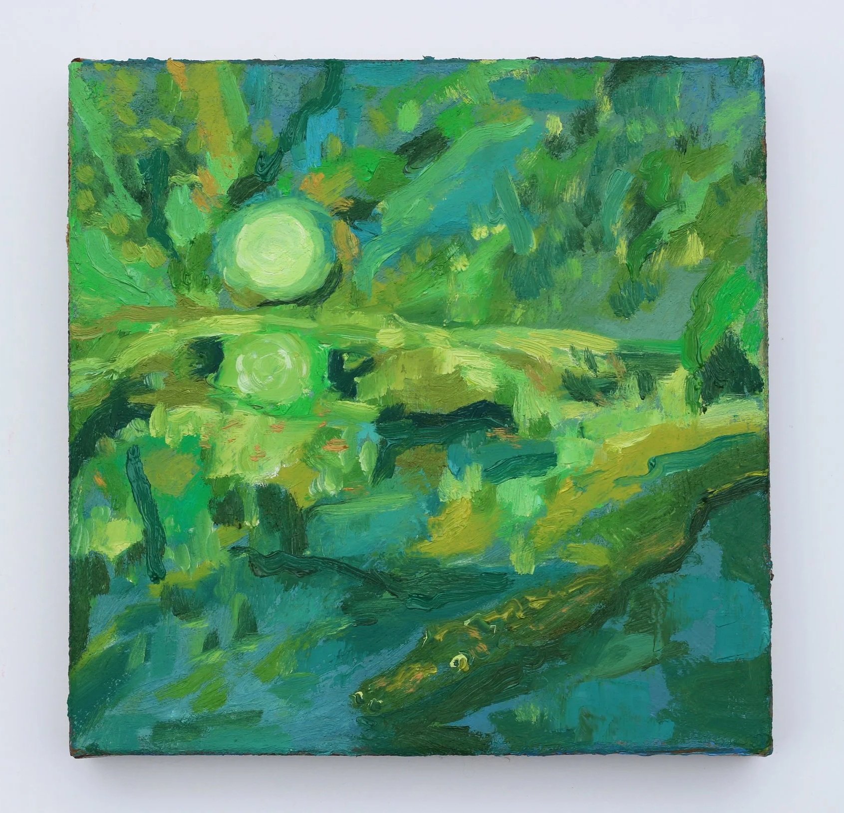 Salida de la luna y el caimán (Moonrise and Alligator) 