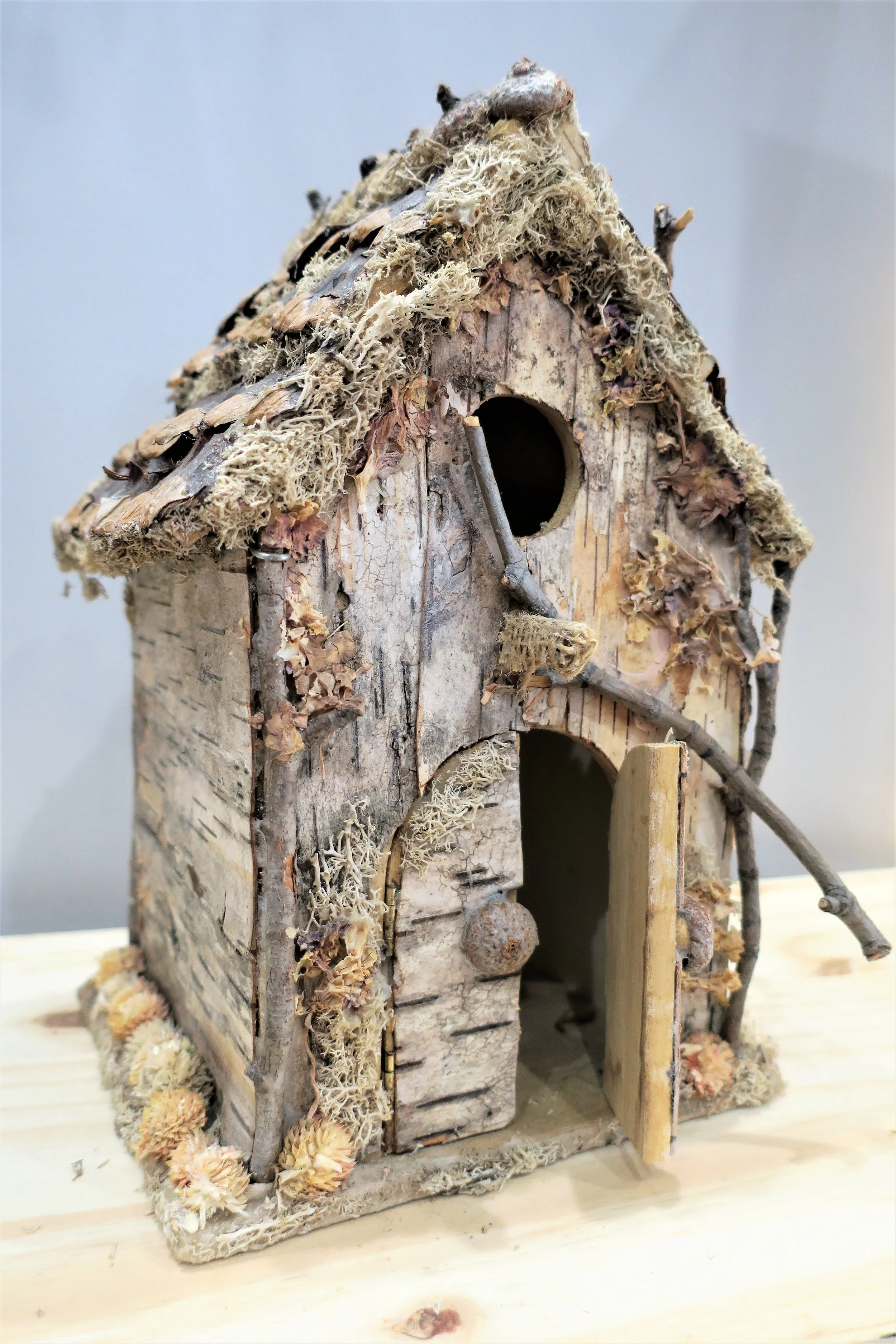 bark birdhouse