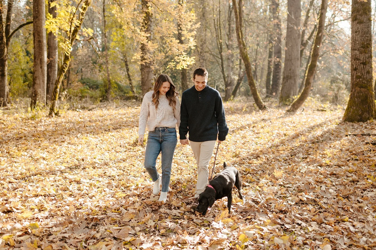 Colorful Fall Couples Session in Carver, OR