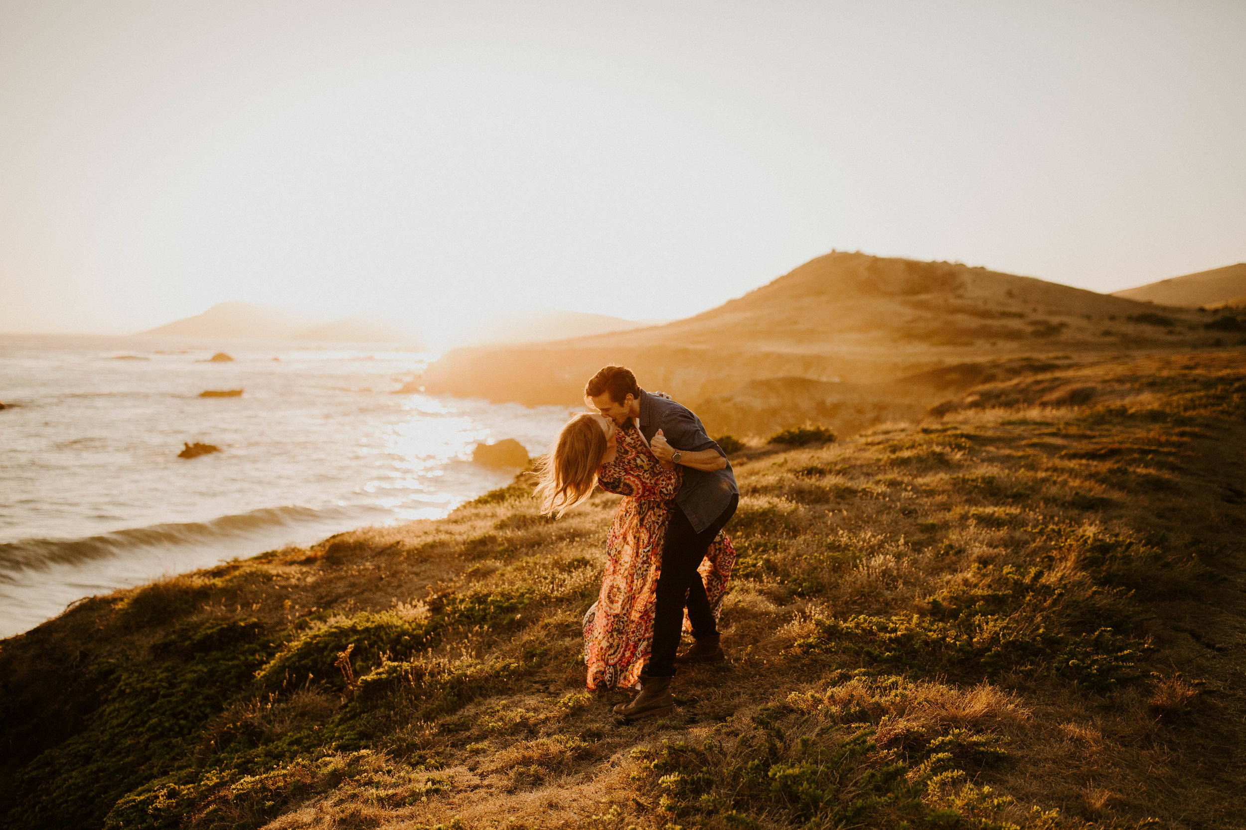 California beach engagement session