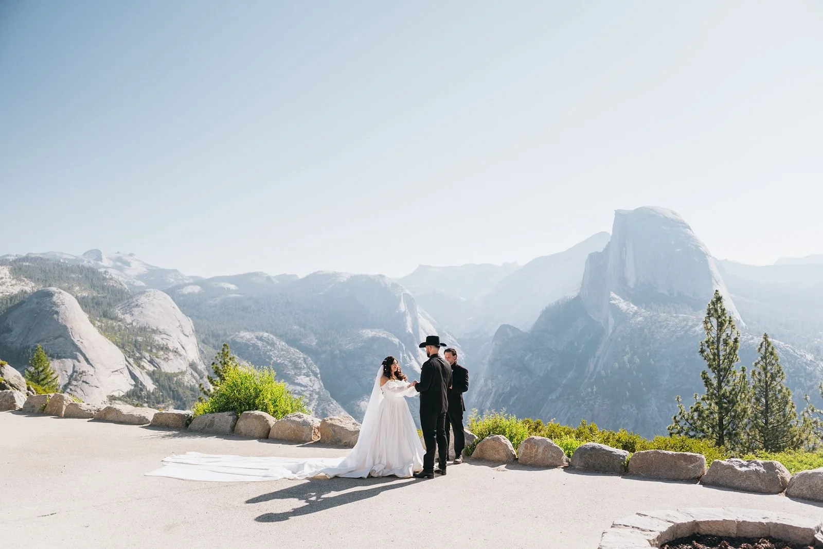 My Glacier Point Sunrise Wedding in Yosemite and Cabin Reception