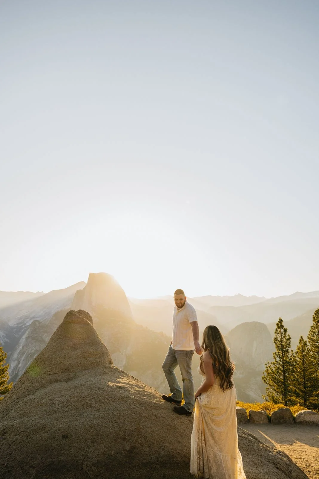 Glacier Point Wedding Portraits in Yosemite National Park