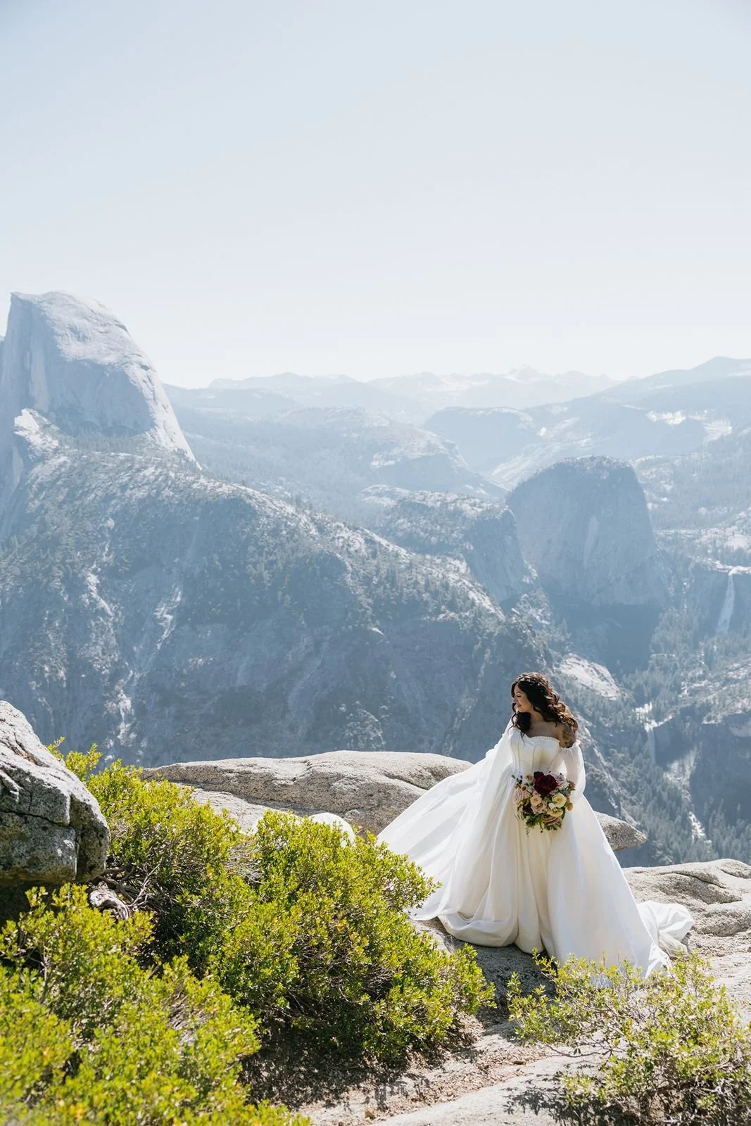 Glacier Point Wedding Portraits in Yosemite National Park