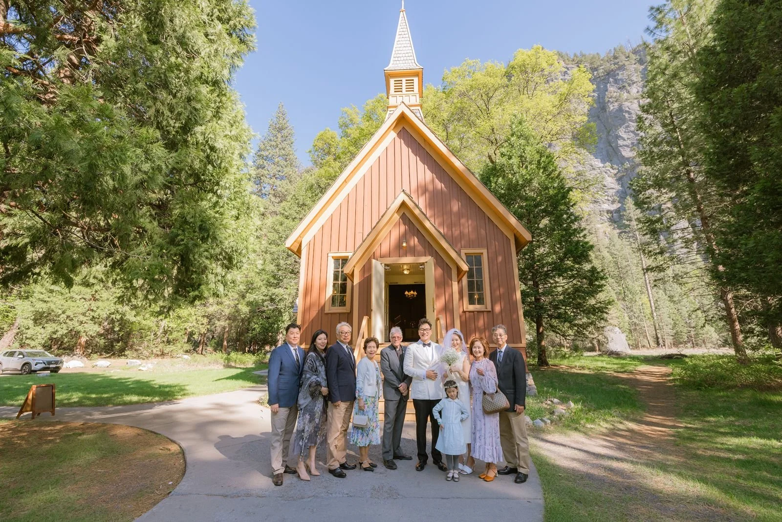 Yosemite Chapel Winter Wedding Photography