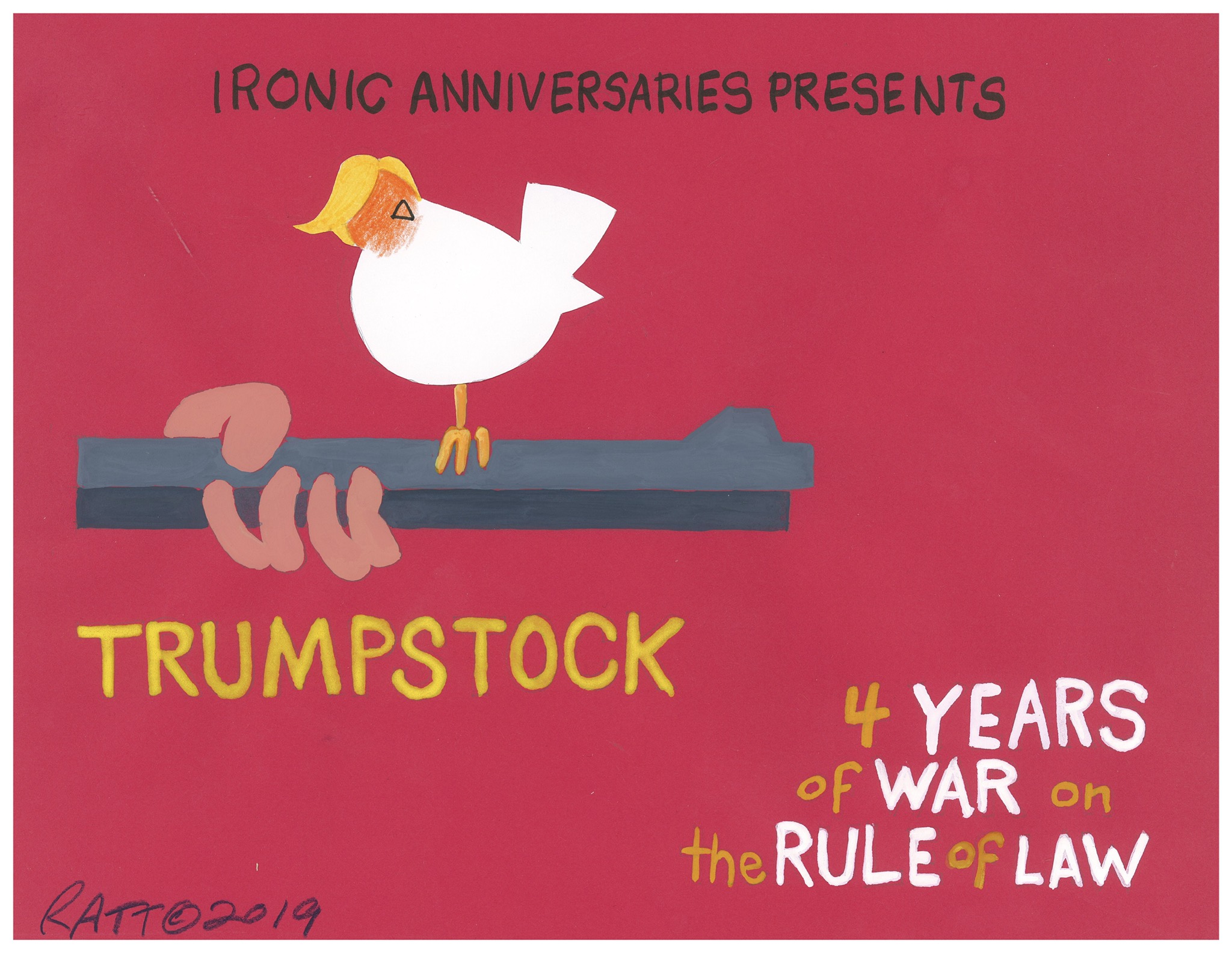   Woodstock Nation turns 50 and finds late middle age to be even worse than expected.  (The Rule of Law This Week, August 11, 2019.)   