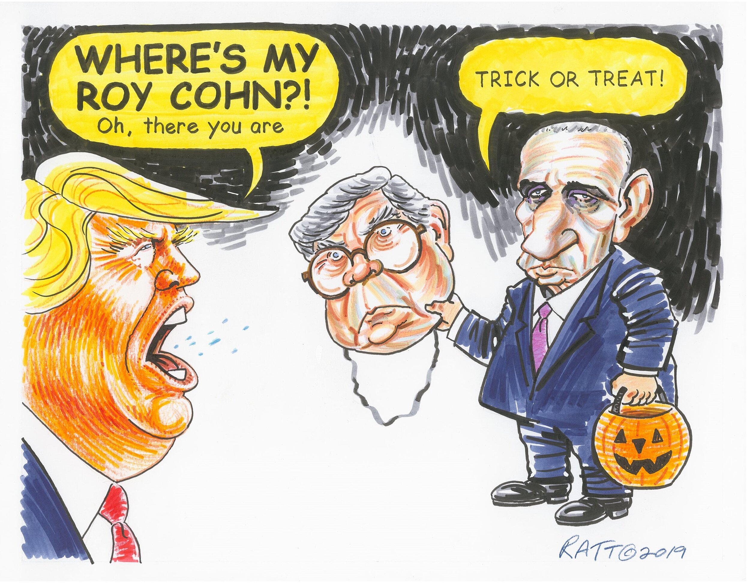   There’s his Roy Cohn, just in time for Halloween.  (The Rule of Law This Week, October 27, 2019.)  