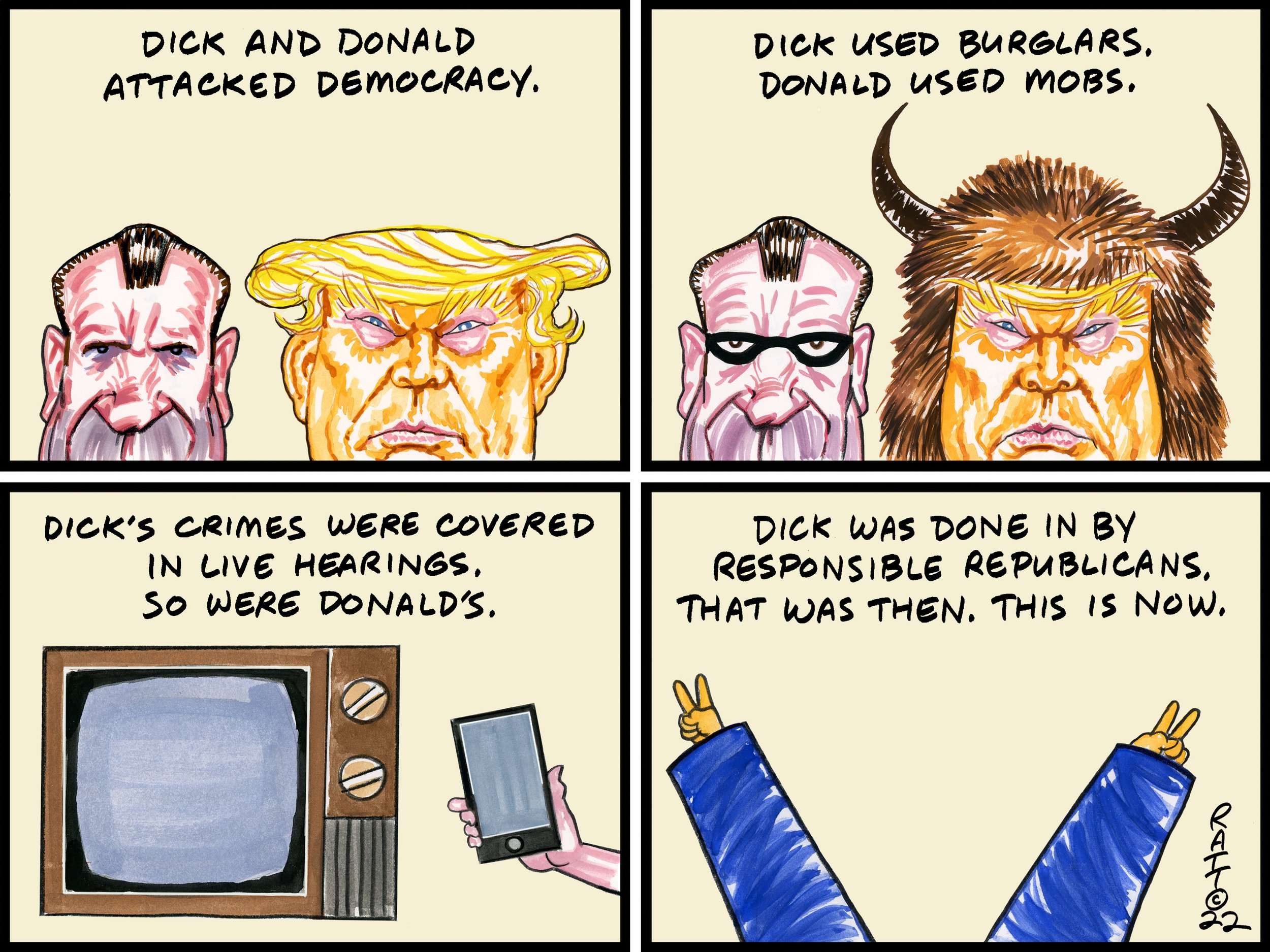 Dick and Donald. (Crooks And Liars, June 11, 2022.)