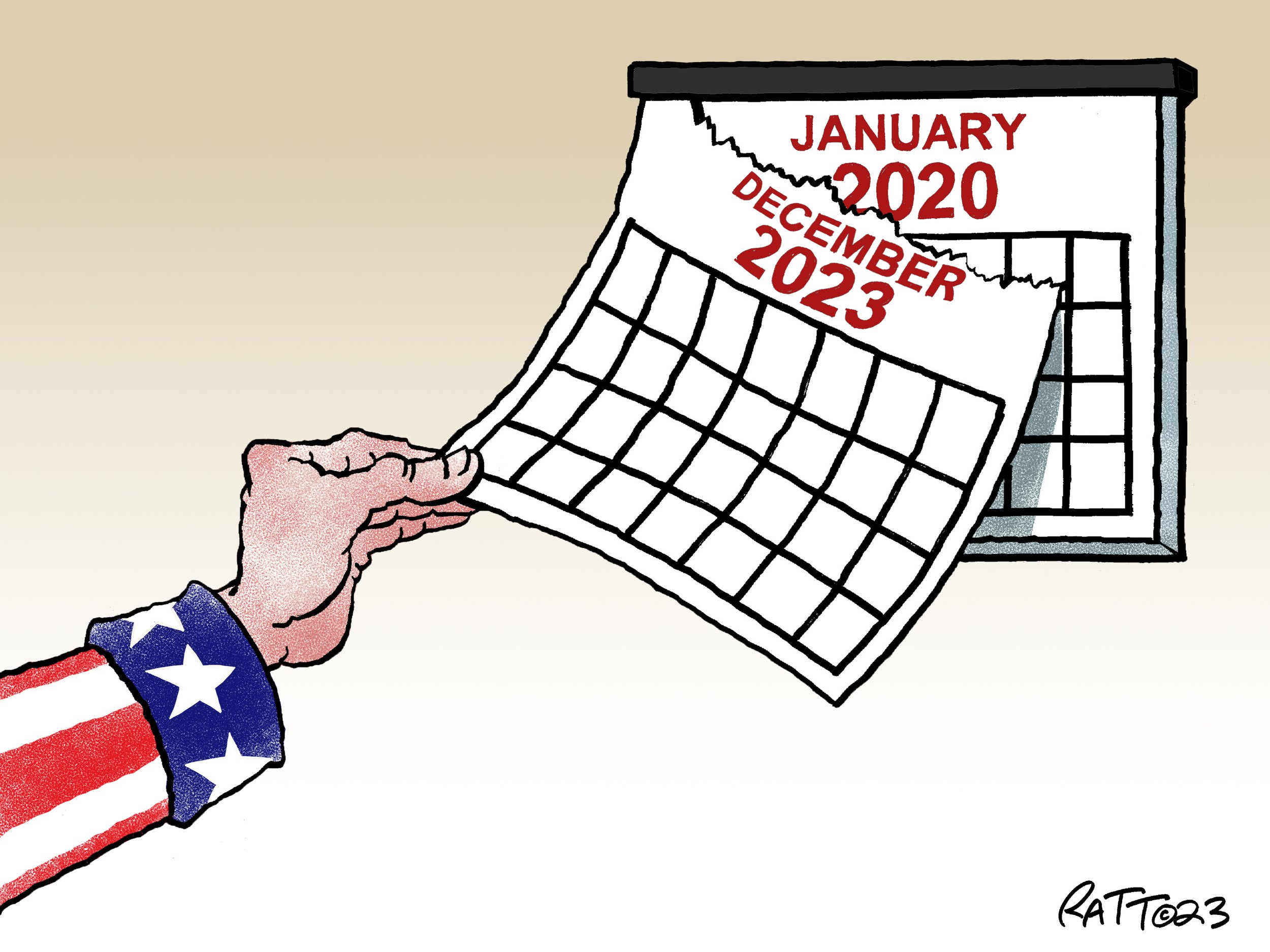 Happy New Year?  (Crooks And Liars, Dec. 31, 2023.)