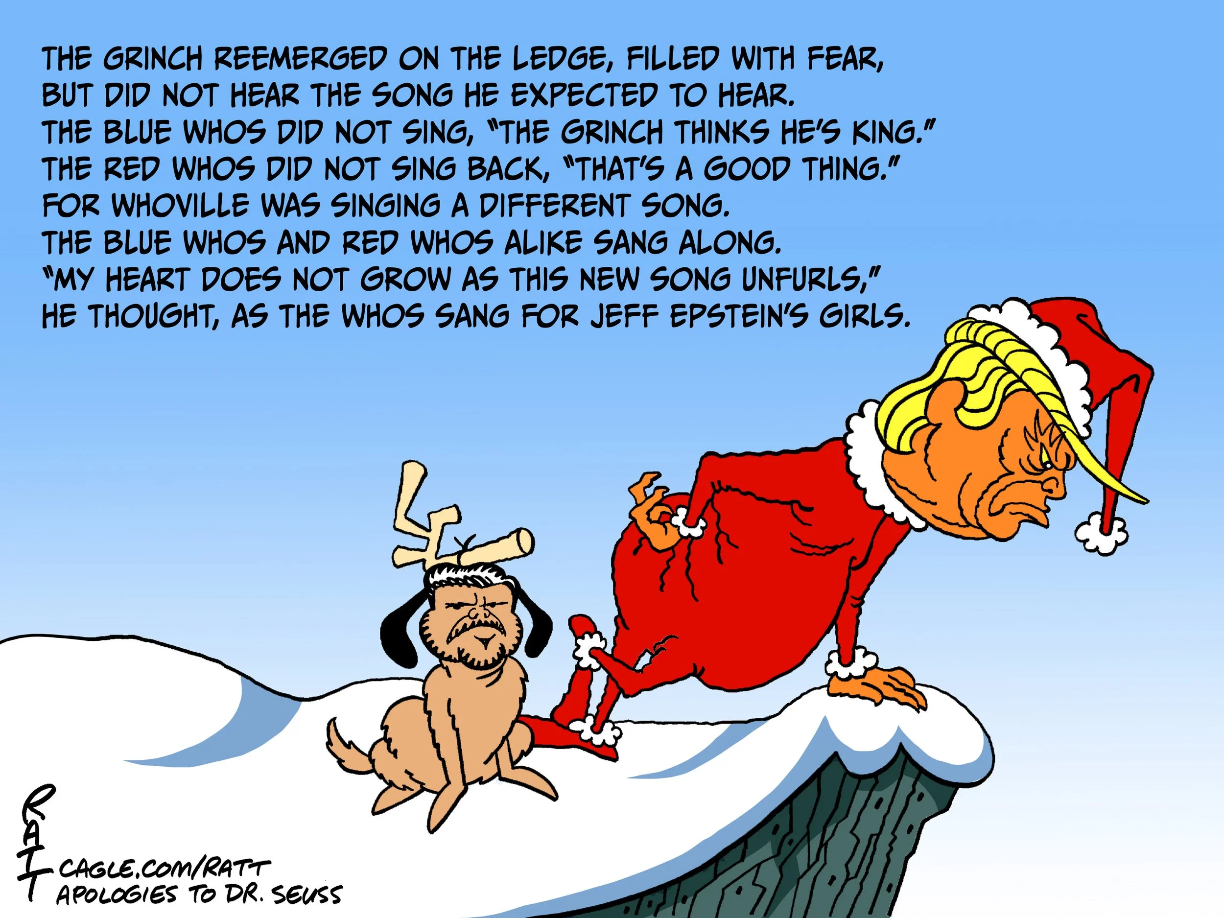 Merry Grinchmas, 2025.  (Crooks And Liars, Dec. 14, 2025.)